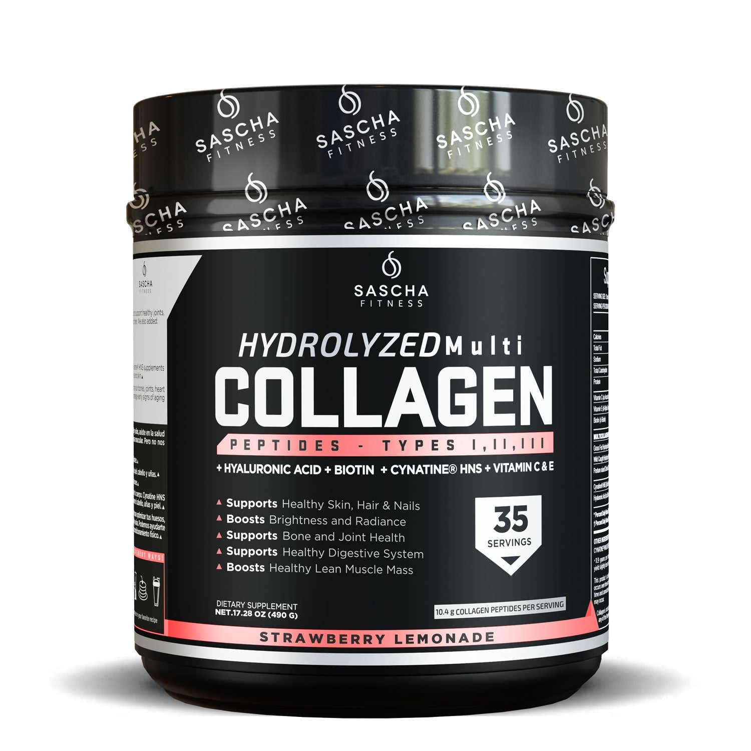 Sascha Fitness México - Hydrolyzed Multi Collagen | Colágeno de Fresa