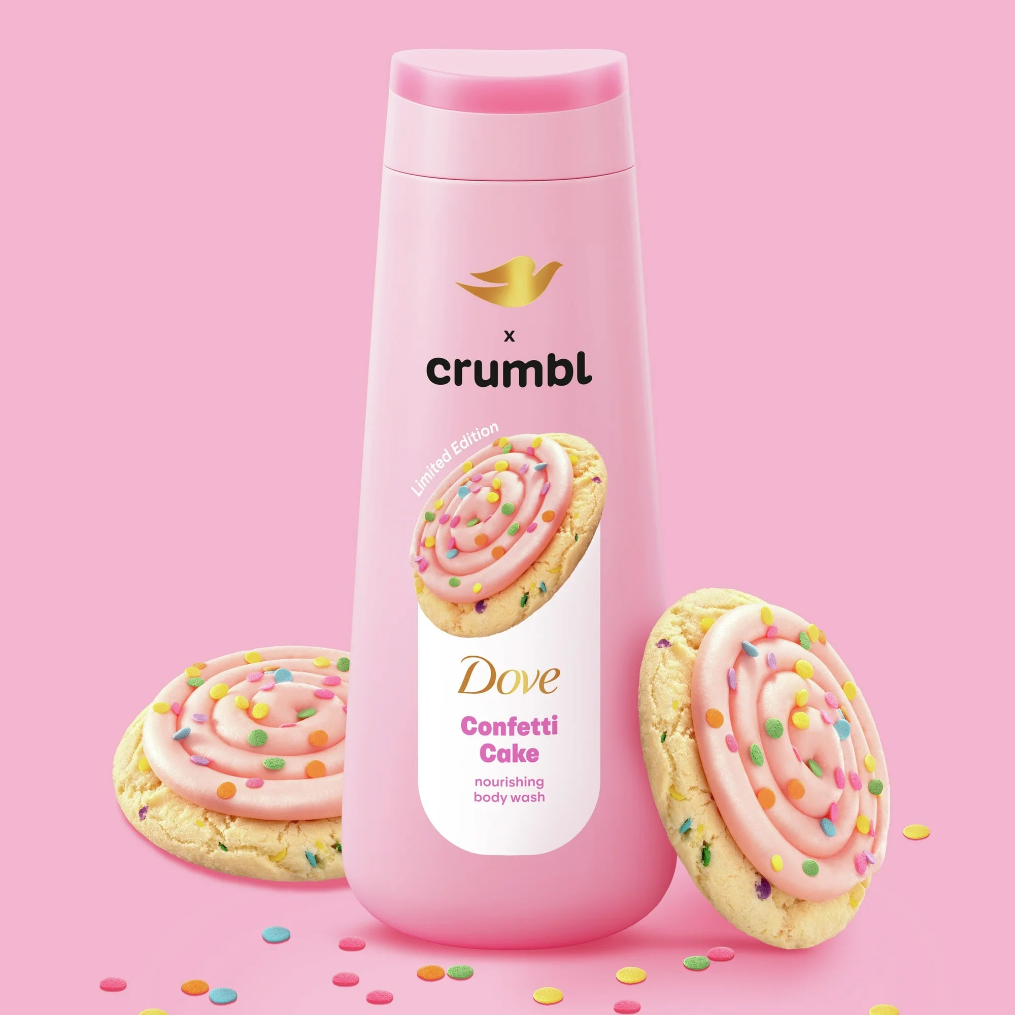 Crumbl Moisturizing Liquid Body Wash Confetti Cake