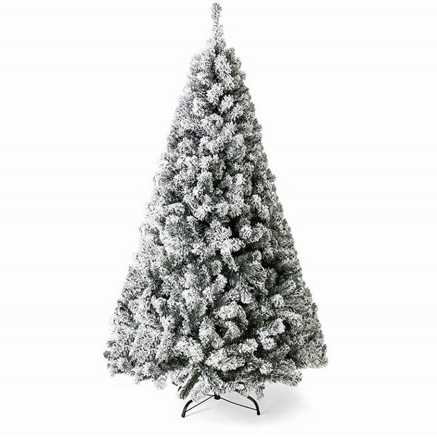 Árbol de Navidad artificial Decorado con Nieve con Bisagras Sin iluminación