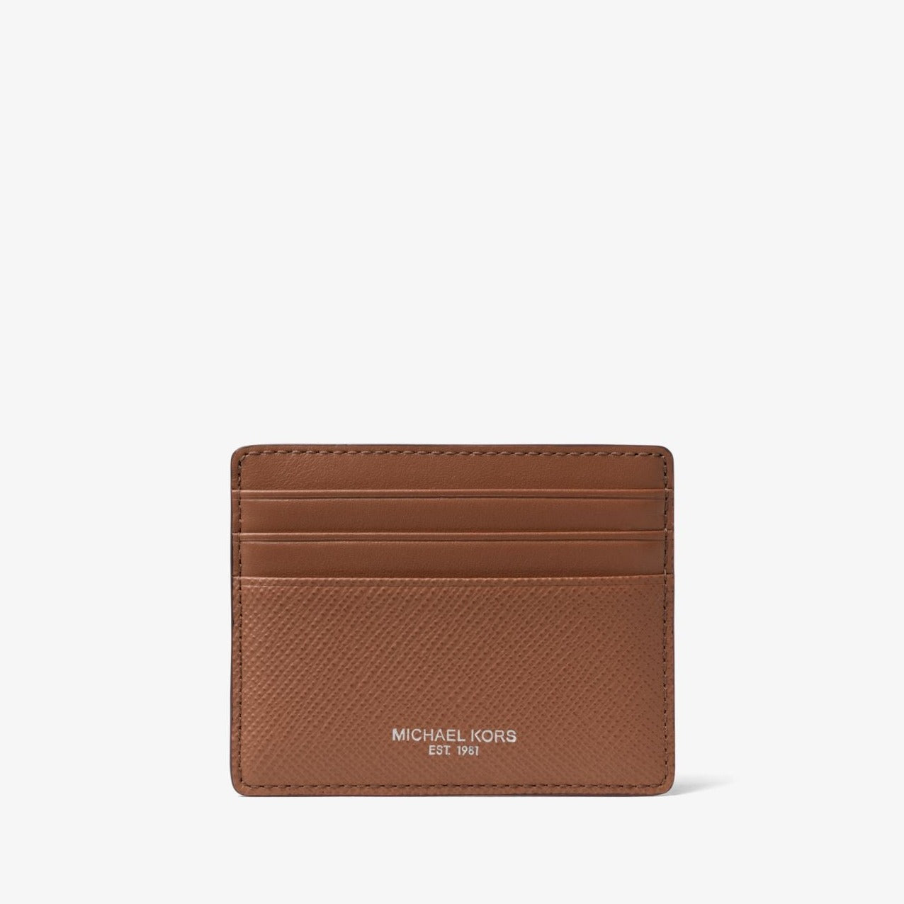 Michael Kors - Harrison Crossgrain Leather Tall Card Case | Tarjetero para Caballero