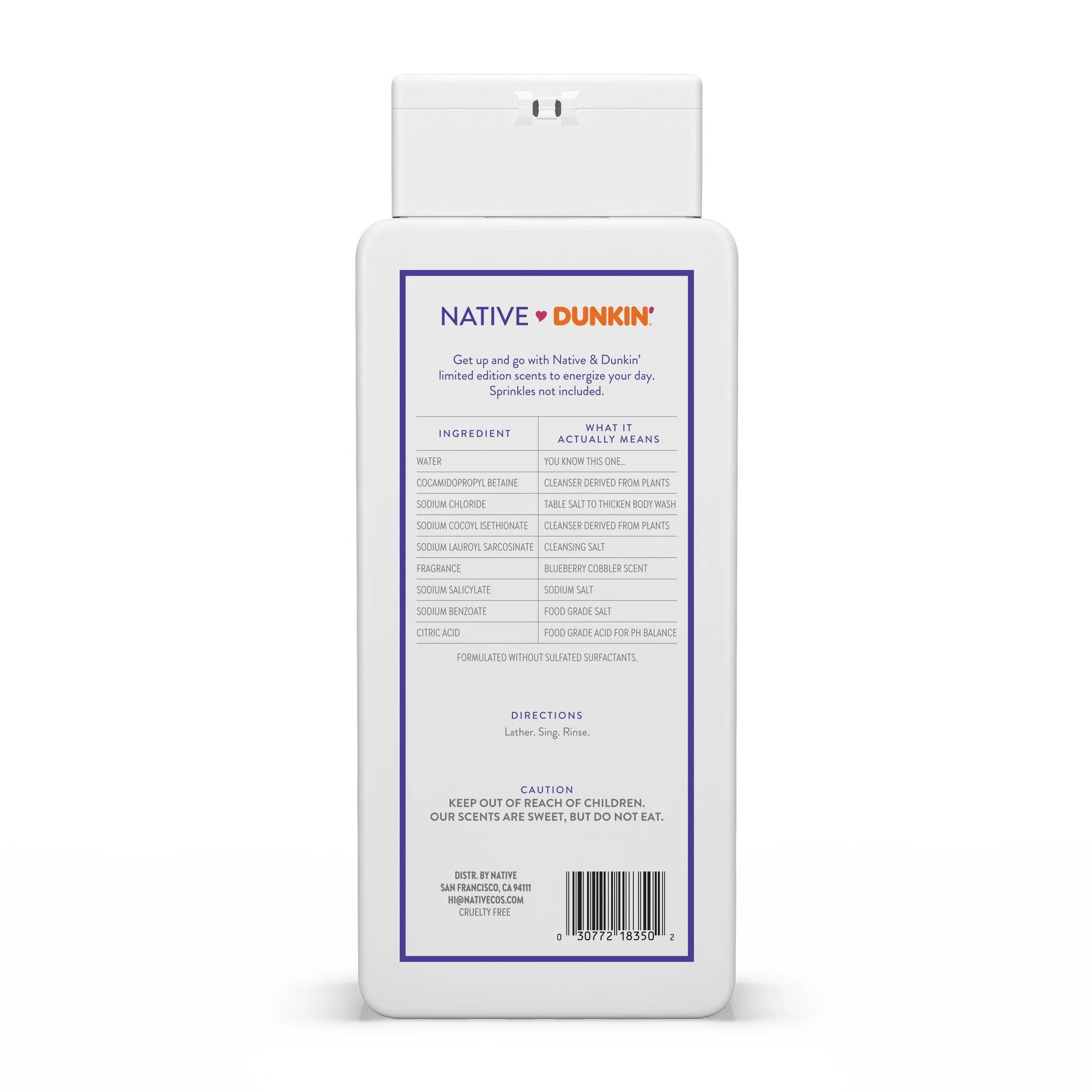 Native Dunkin Body Wash
