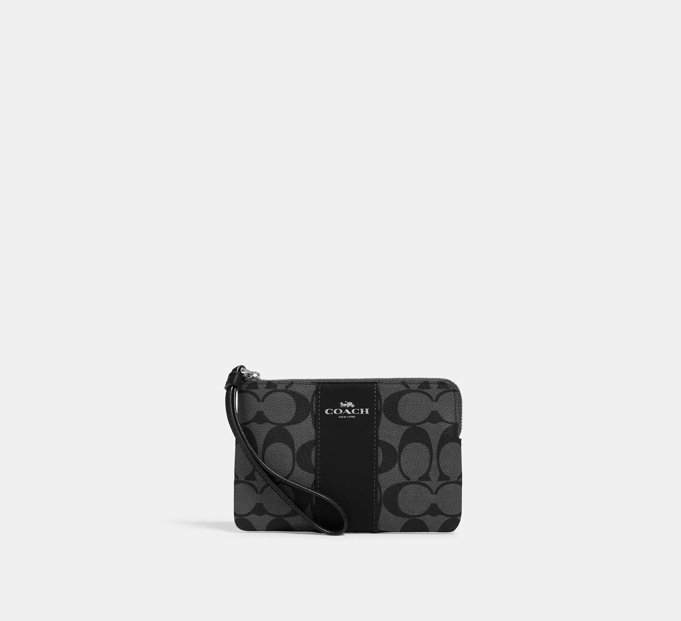 Corner Zip Wristlet In Signature Canvas