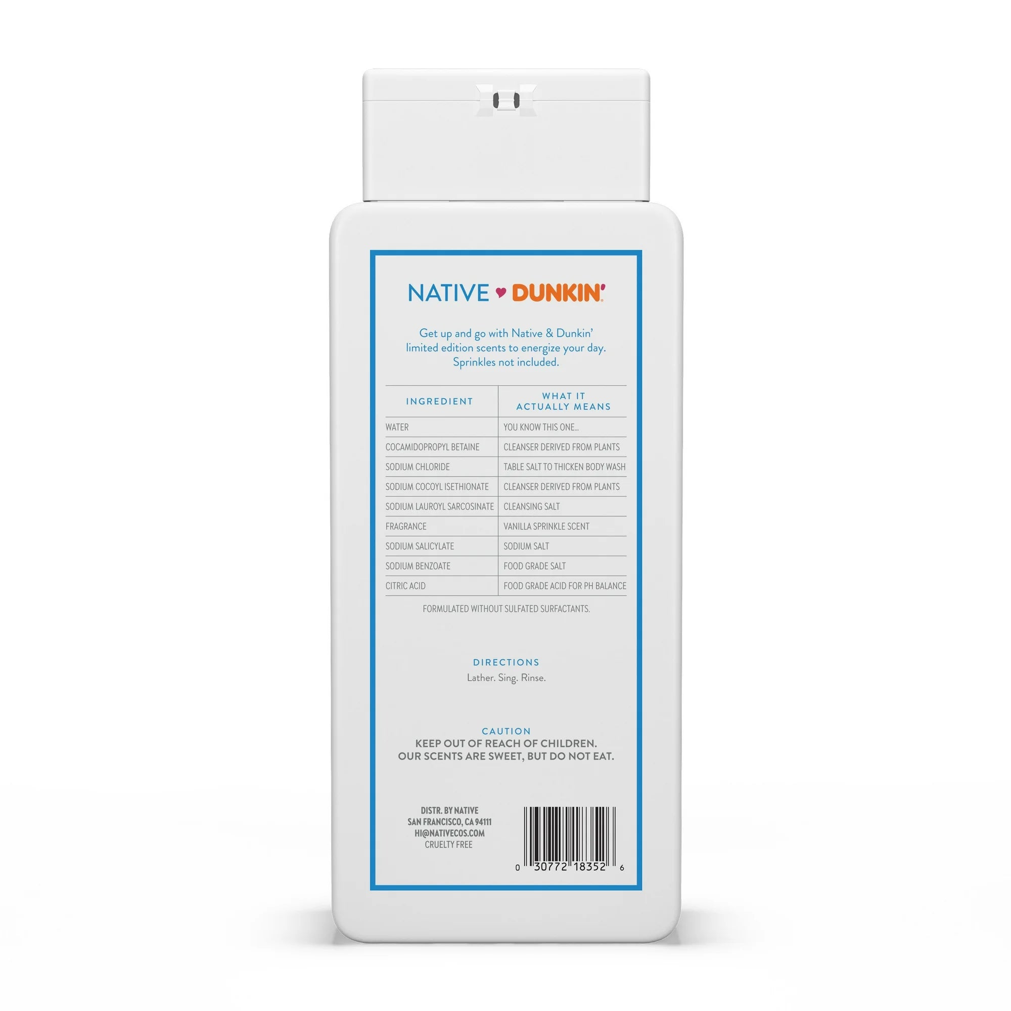 Native Dunkin Body Wash