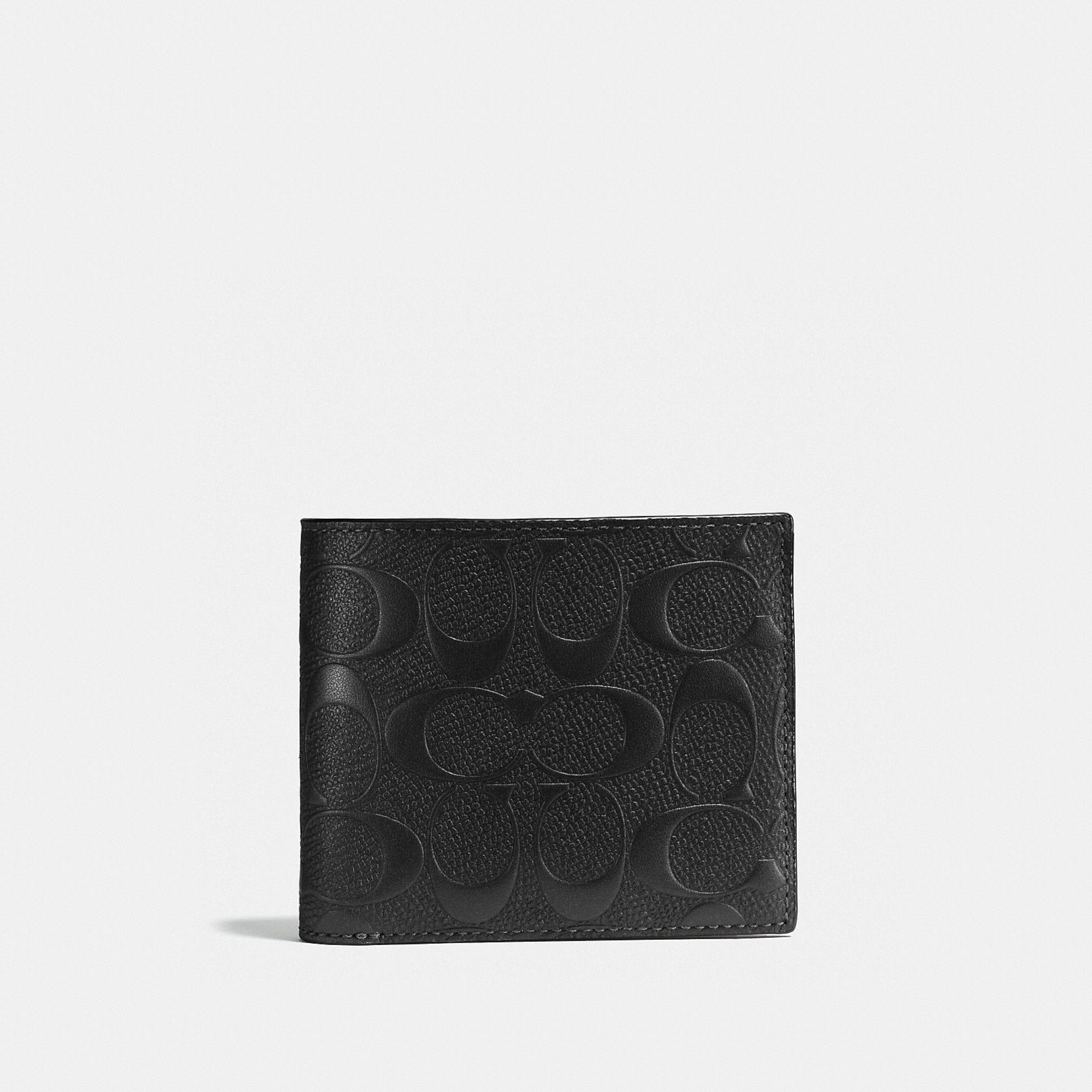 Mens leather cheap coach wallet