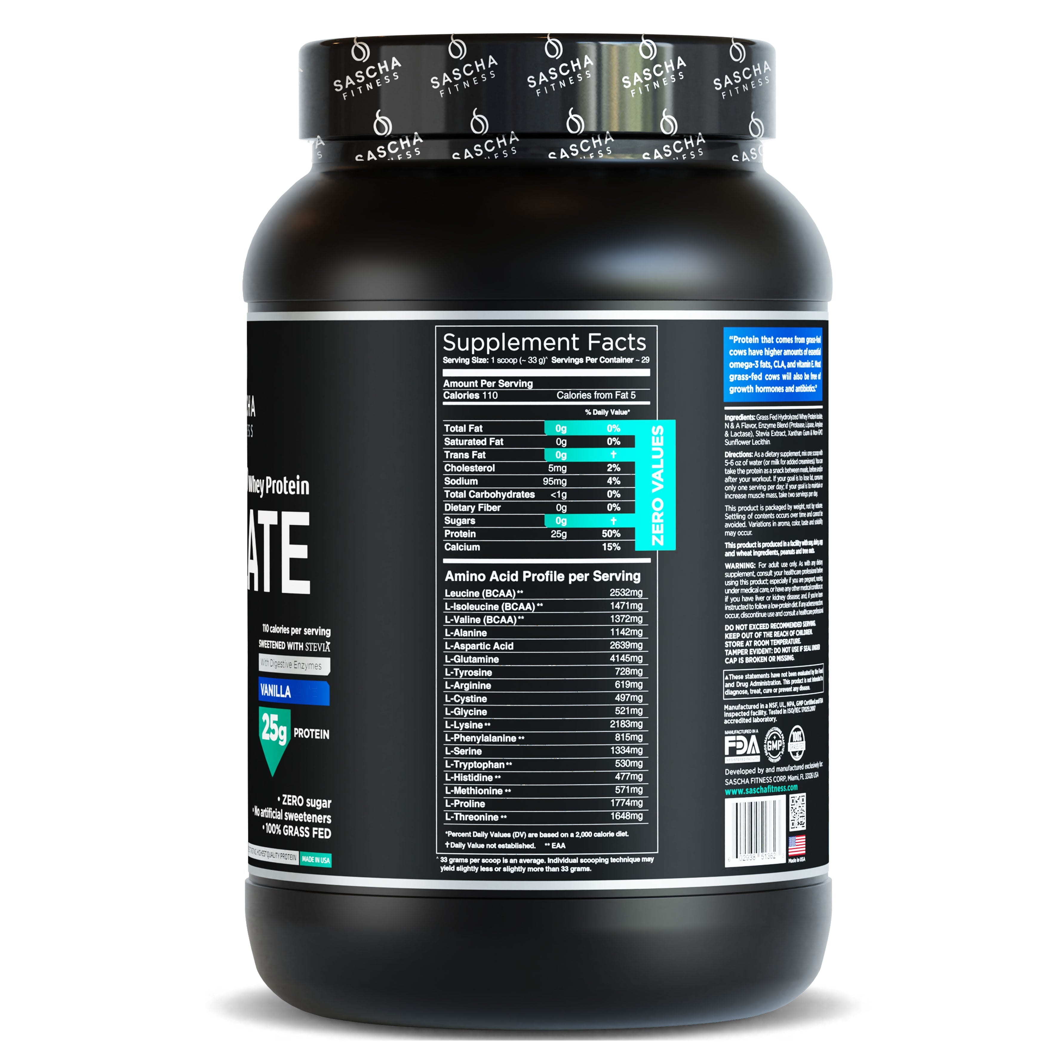 Hydrolyzed Whey Protein Isolate Vanilla