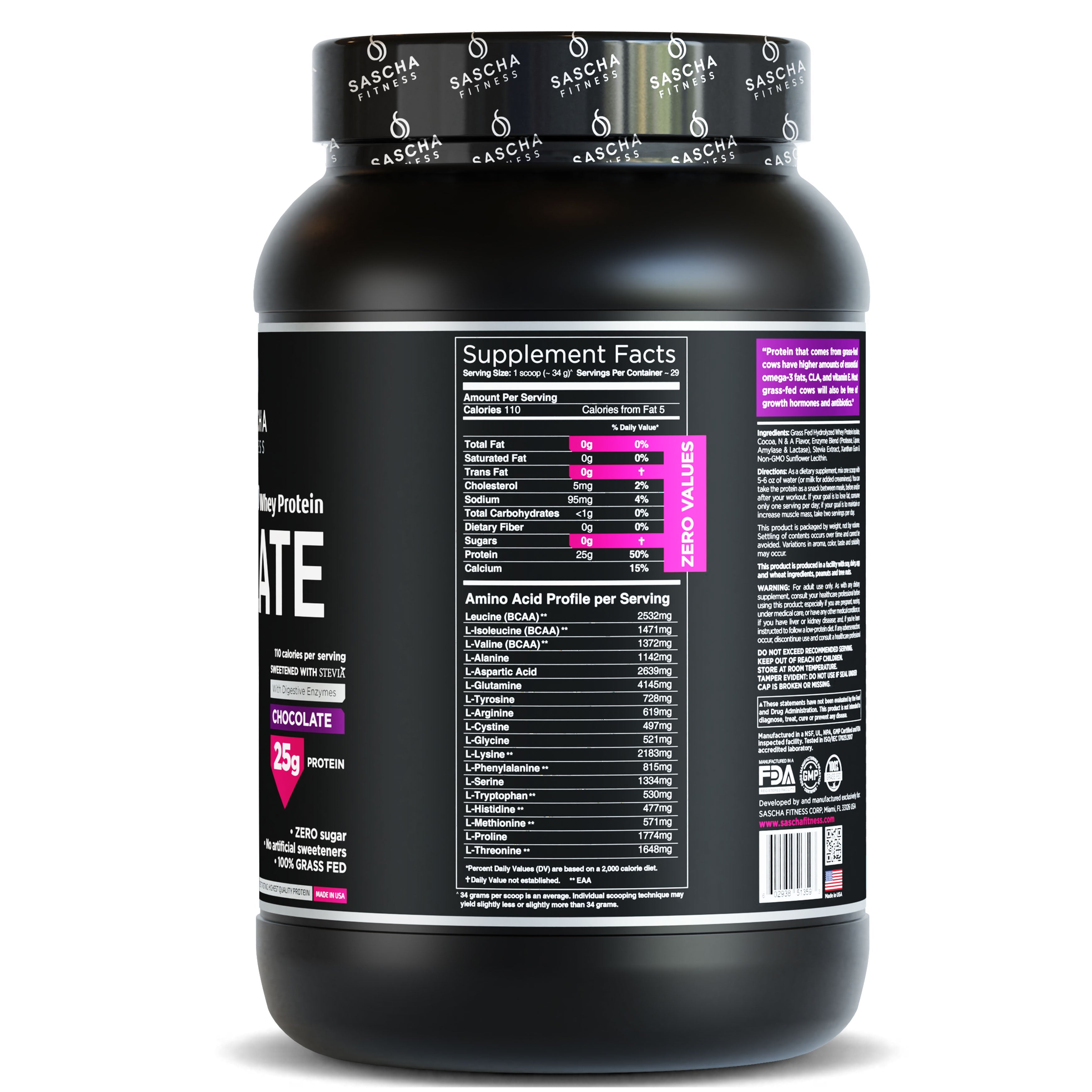 Hydrolyzed Whey Protein Isolate Chocolate