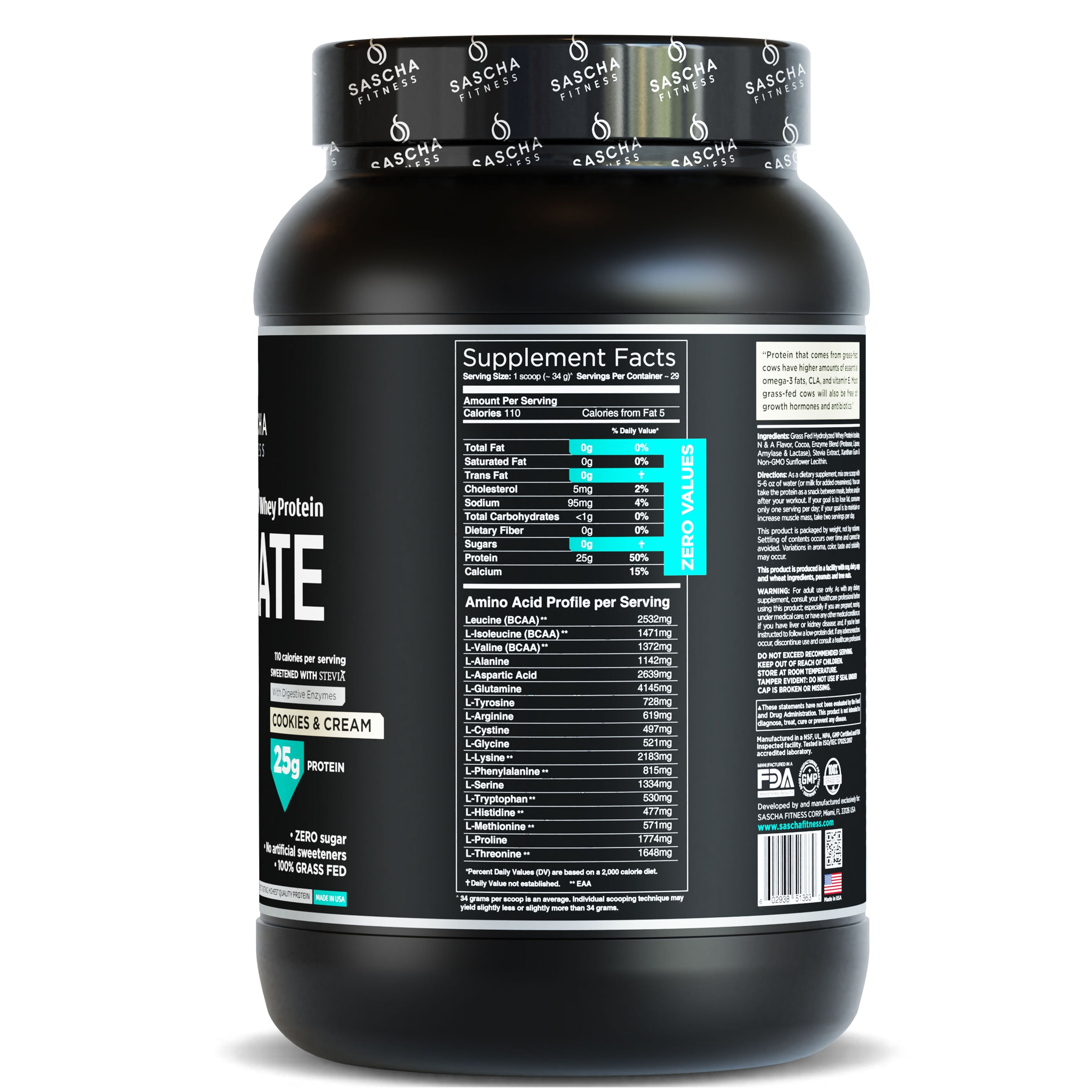 Hydrolyzed Whey Protein Isolate Cookies & Cream