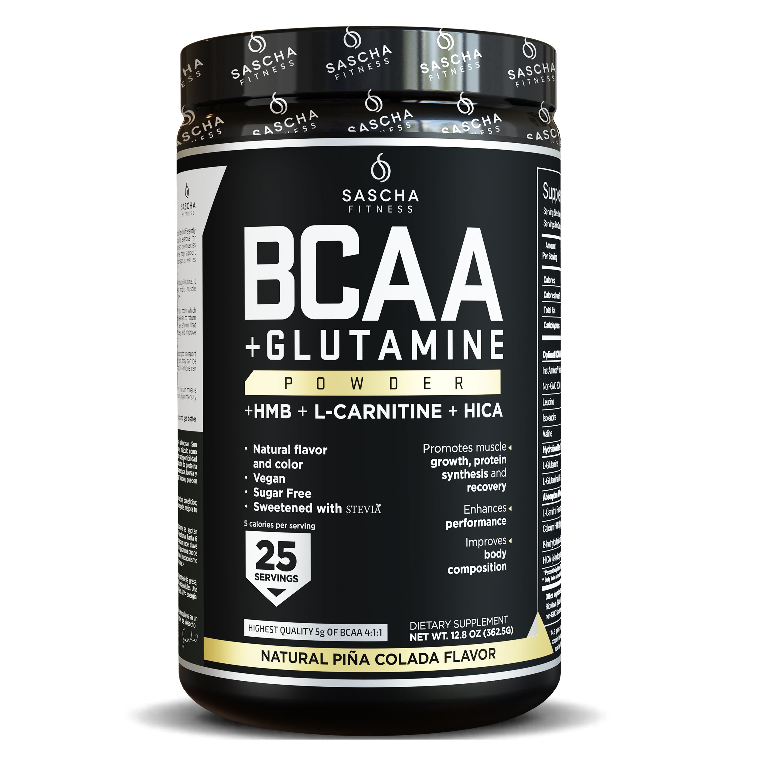 Sascha Fitness México - BCAA Natural - Piña Colada | Aminoácidos ProteínaSascha Fitness México - BCAA Natural - Piña Colada | Aminoácidos Proteína