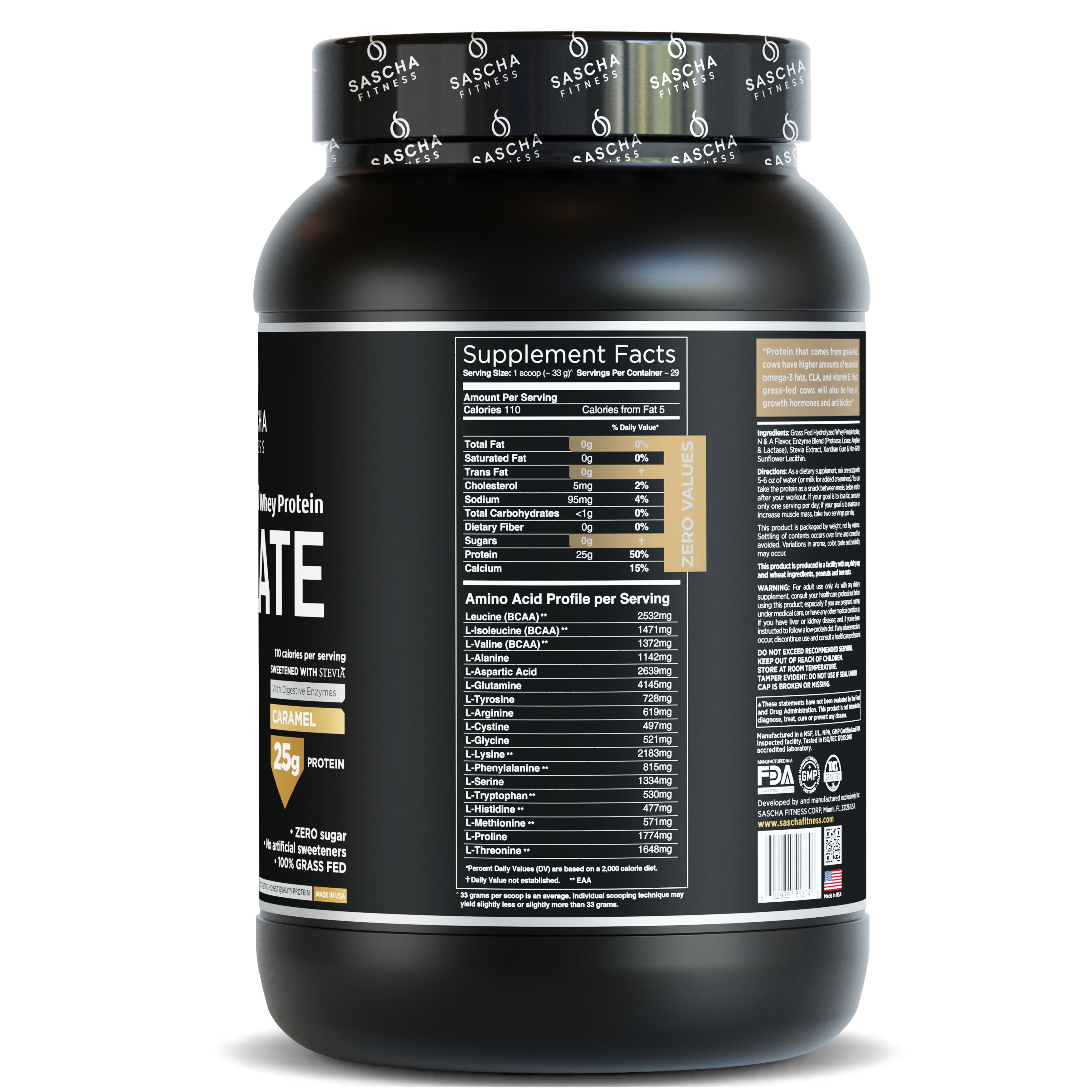 Hydrolyzed Whey Protein Isolate Caramel