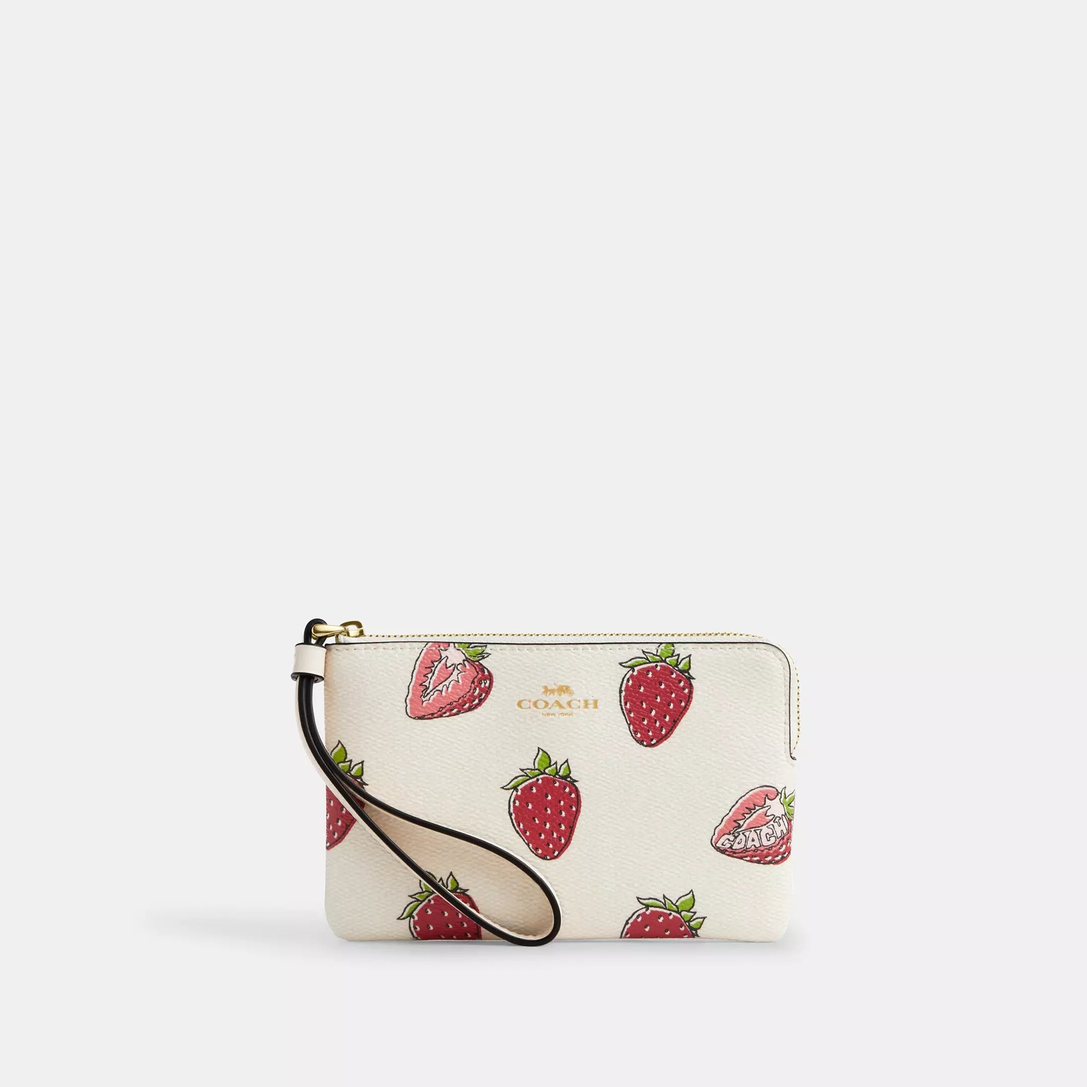 Corner Zip Wristlet In Signature Canvas