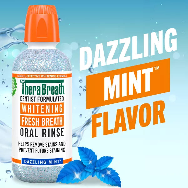 TheraBreath Whitening Mint Mouthwash - Dazzling Mint