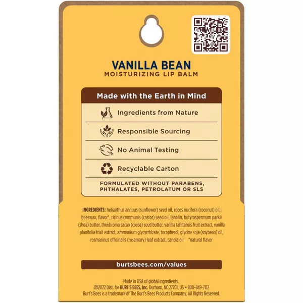 Lip Balm - Vanilla Bean - 2pk