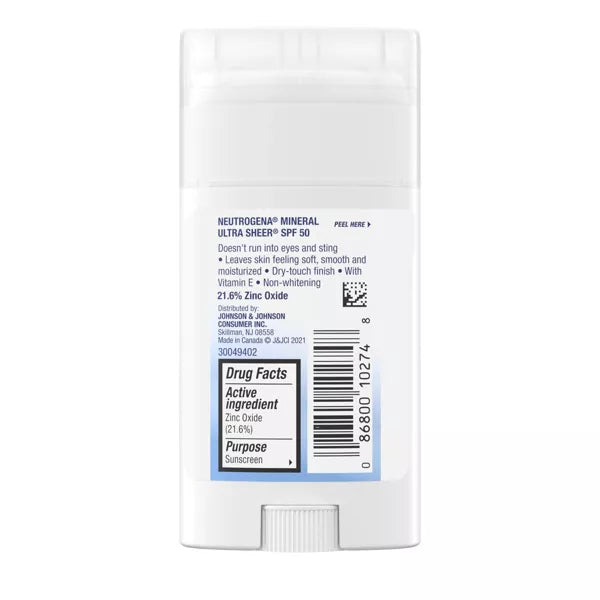 Protector Solar Neutrogena Ultra Sheer SPF 50: Protección Mineral