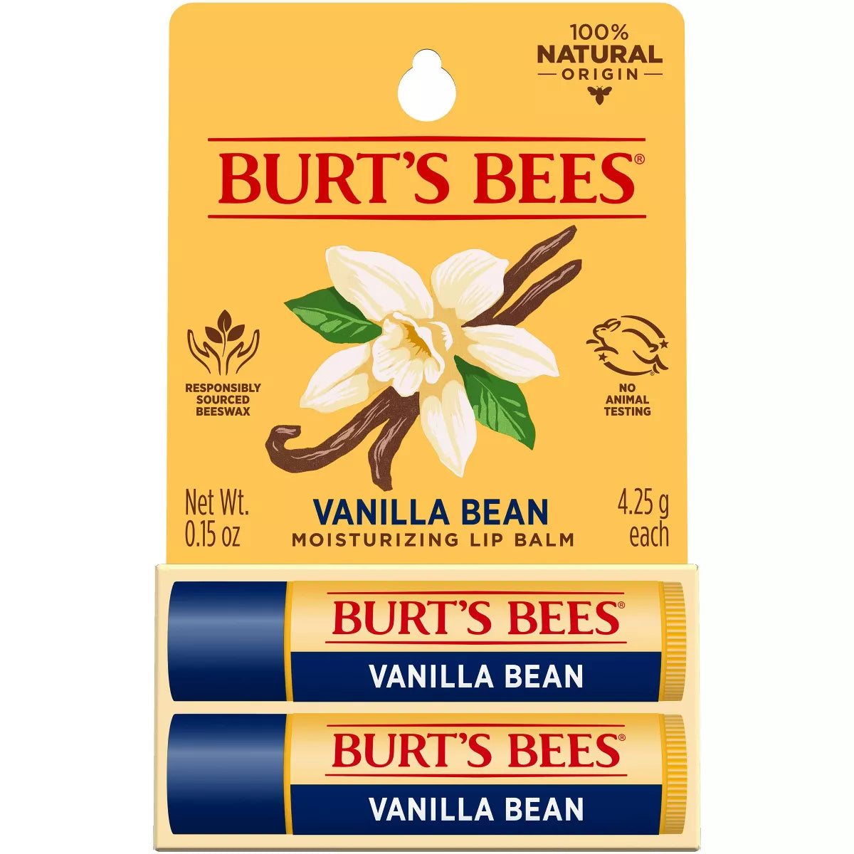 Lip Balm - Vanilla Bean - 2pk