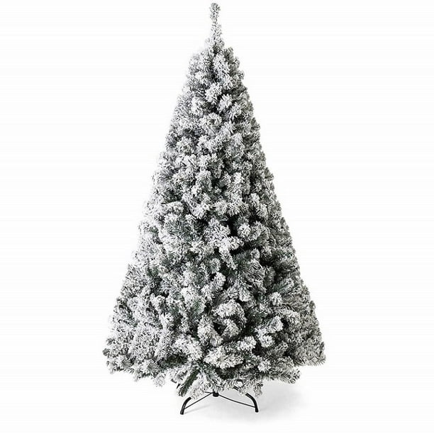 Árbol de Navidad artificial Decorado con Nieve con Bisagras Sin iluminación