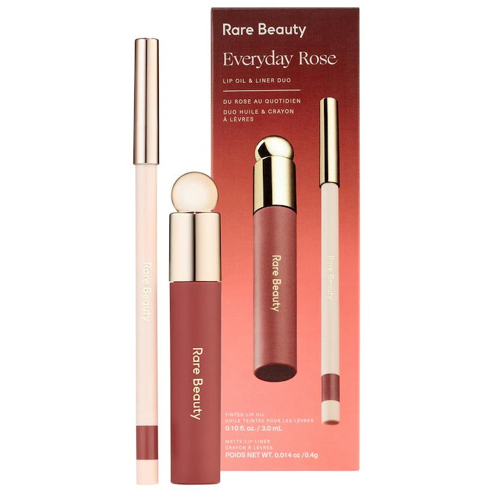 Rare Beauty - Everyday Rose Lip Oil & Liner Duo | Set de Maquillaje