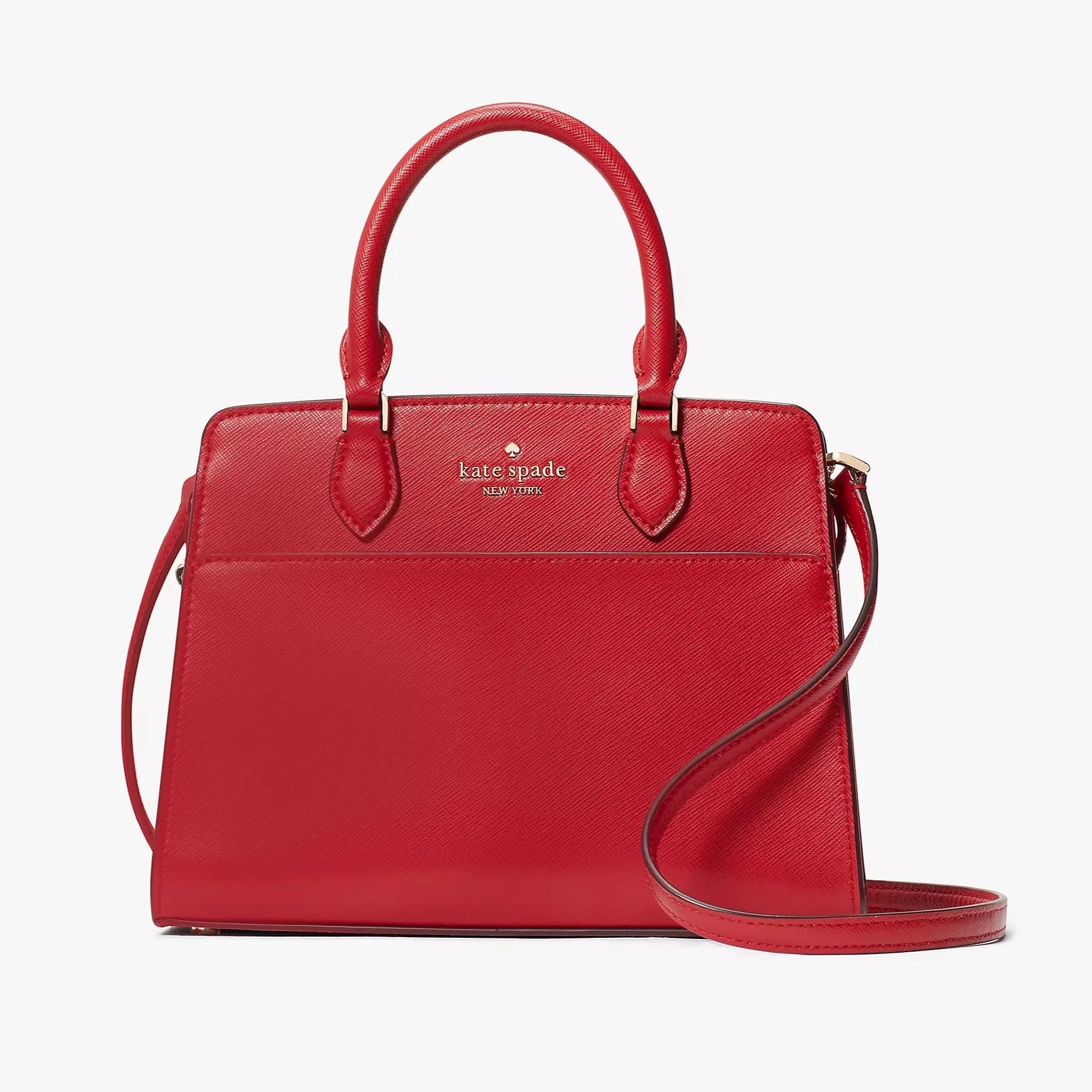 Madison Saffiano Leather Small Satchel