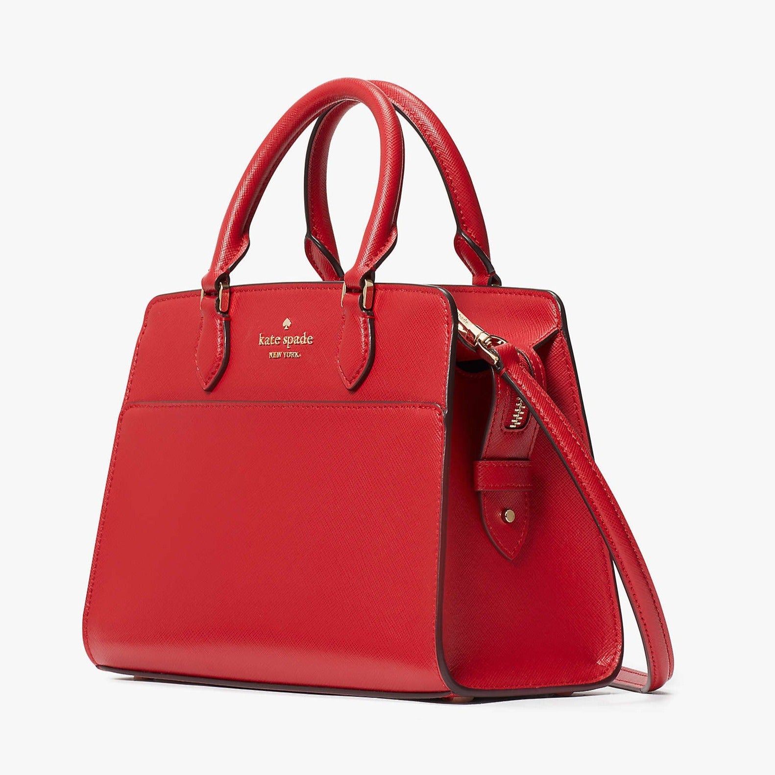 Madison Saffiano Leather Small Satchel