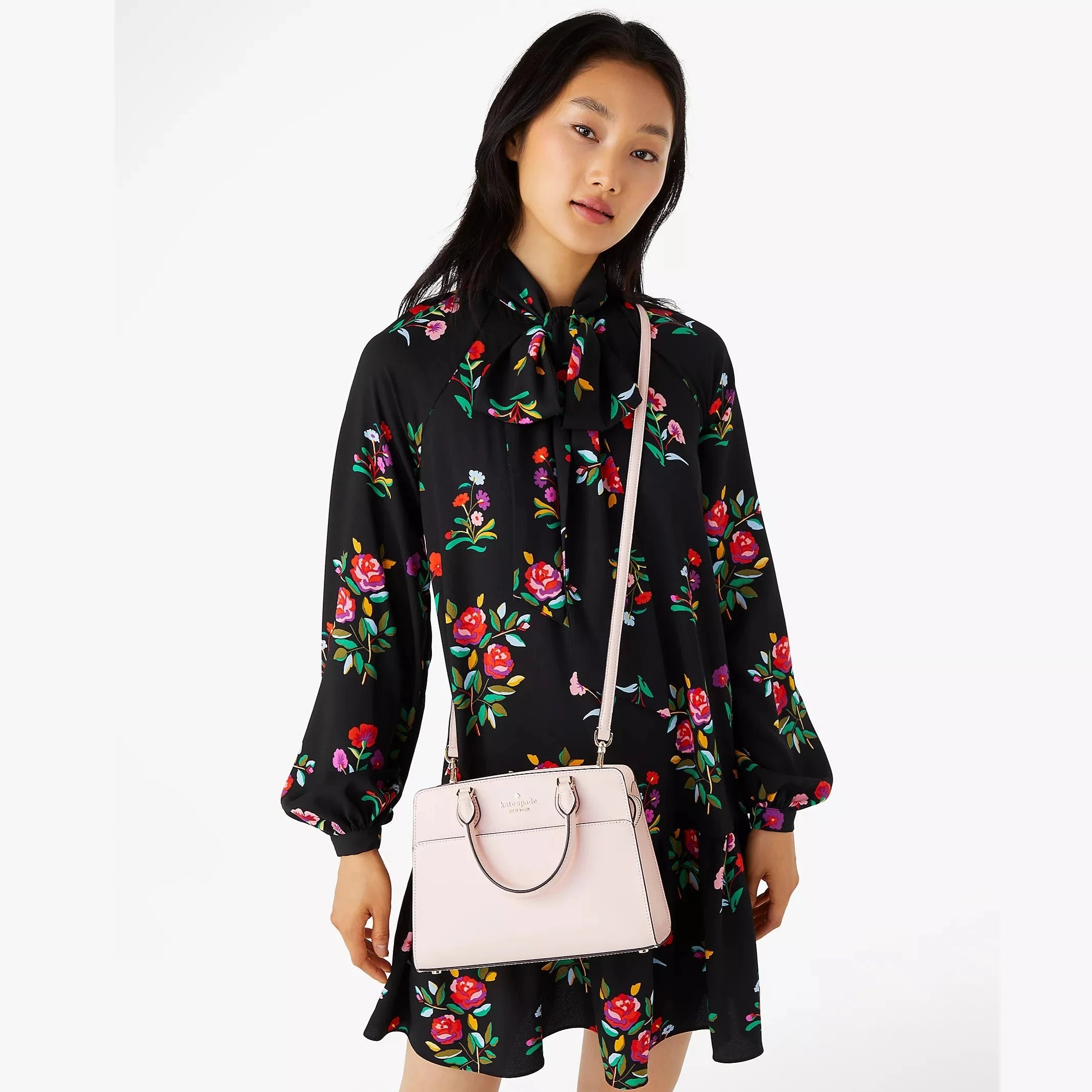 Madison Saffiano Leather Small Satchel