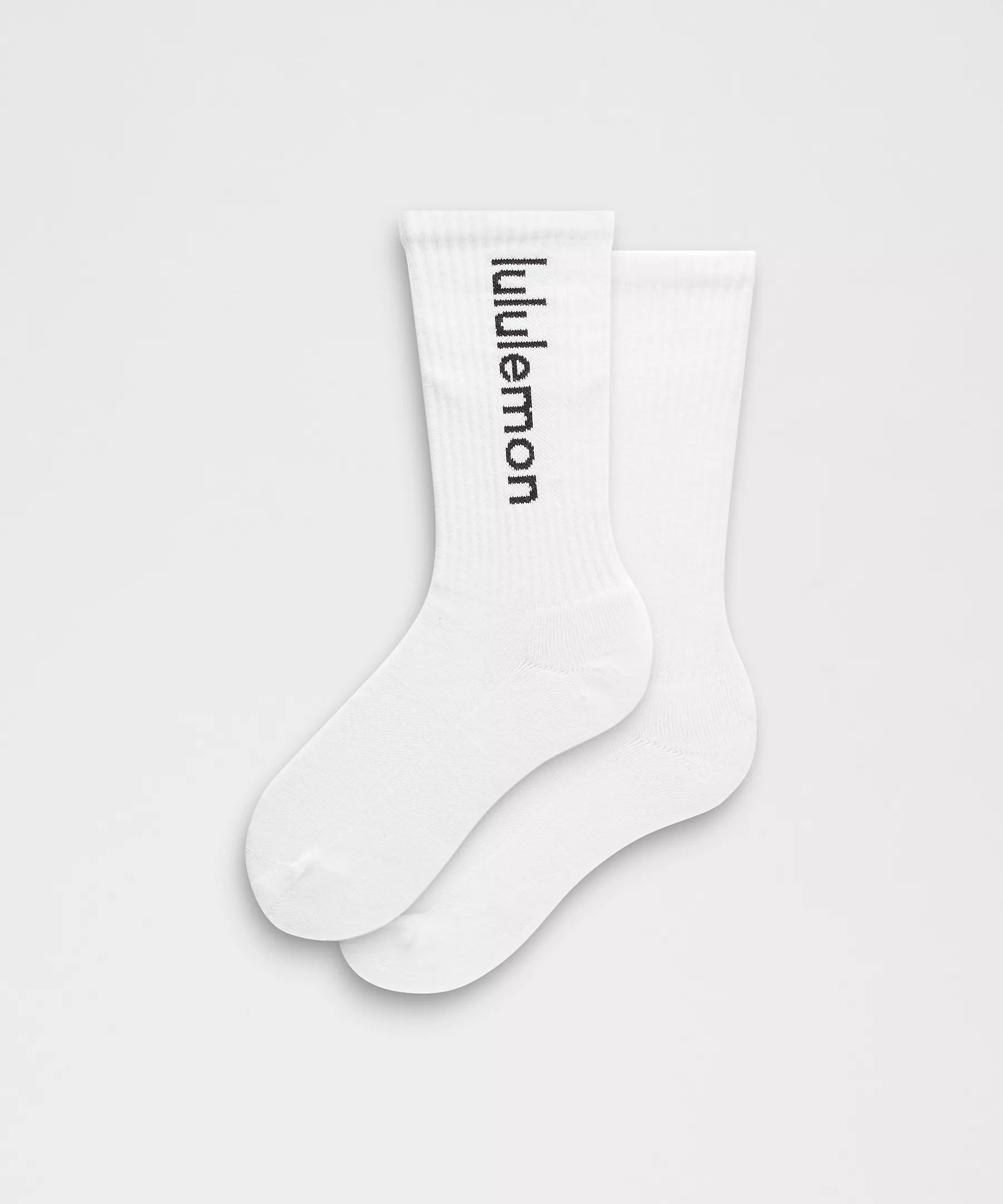Unisex Daily Essential Crew Socks Wordmark