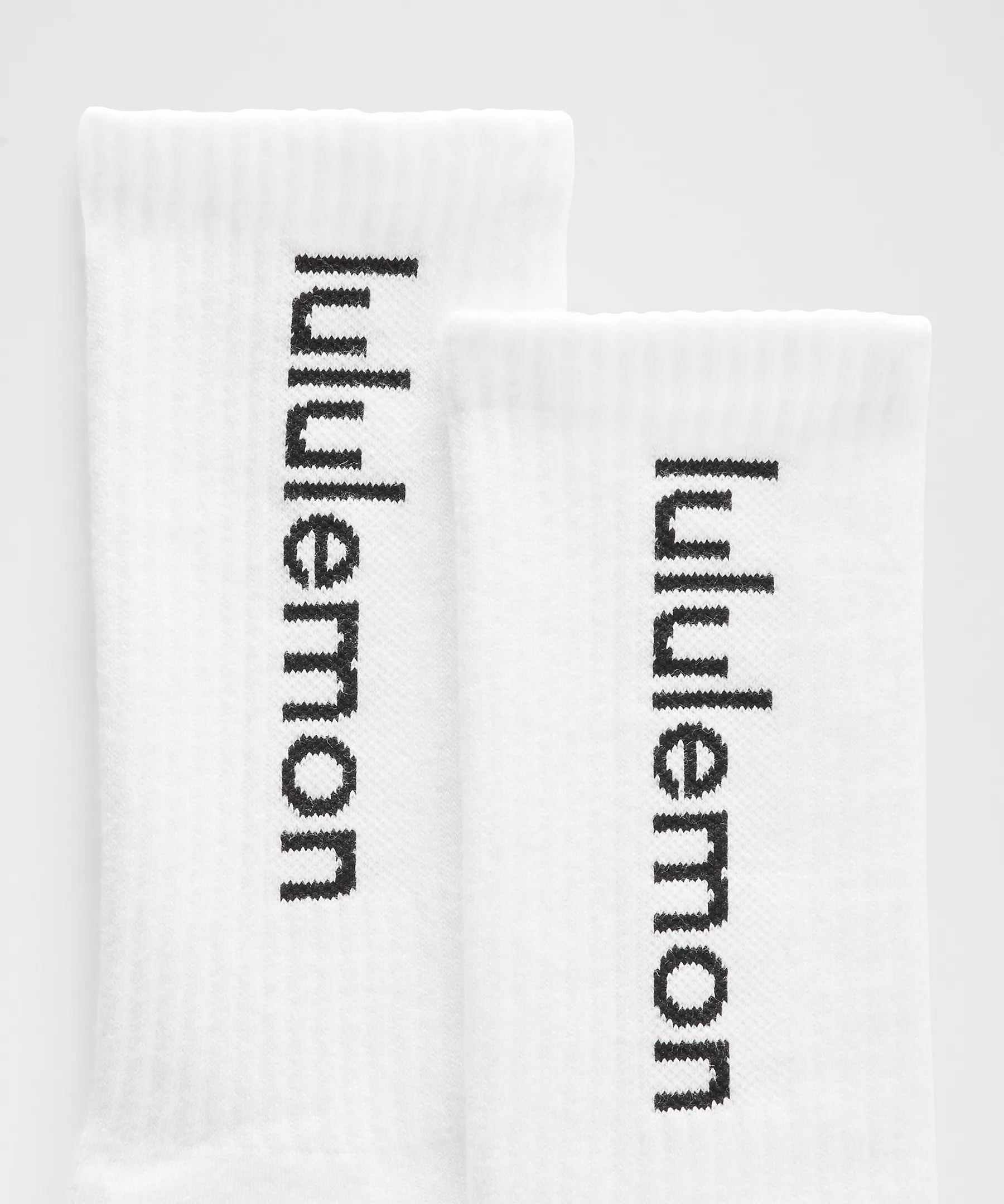 Unisex Daily Essential Crew Socks Wordmark