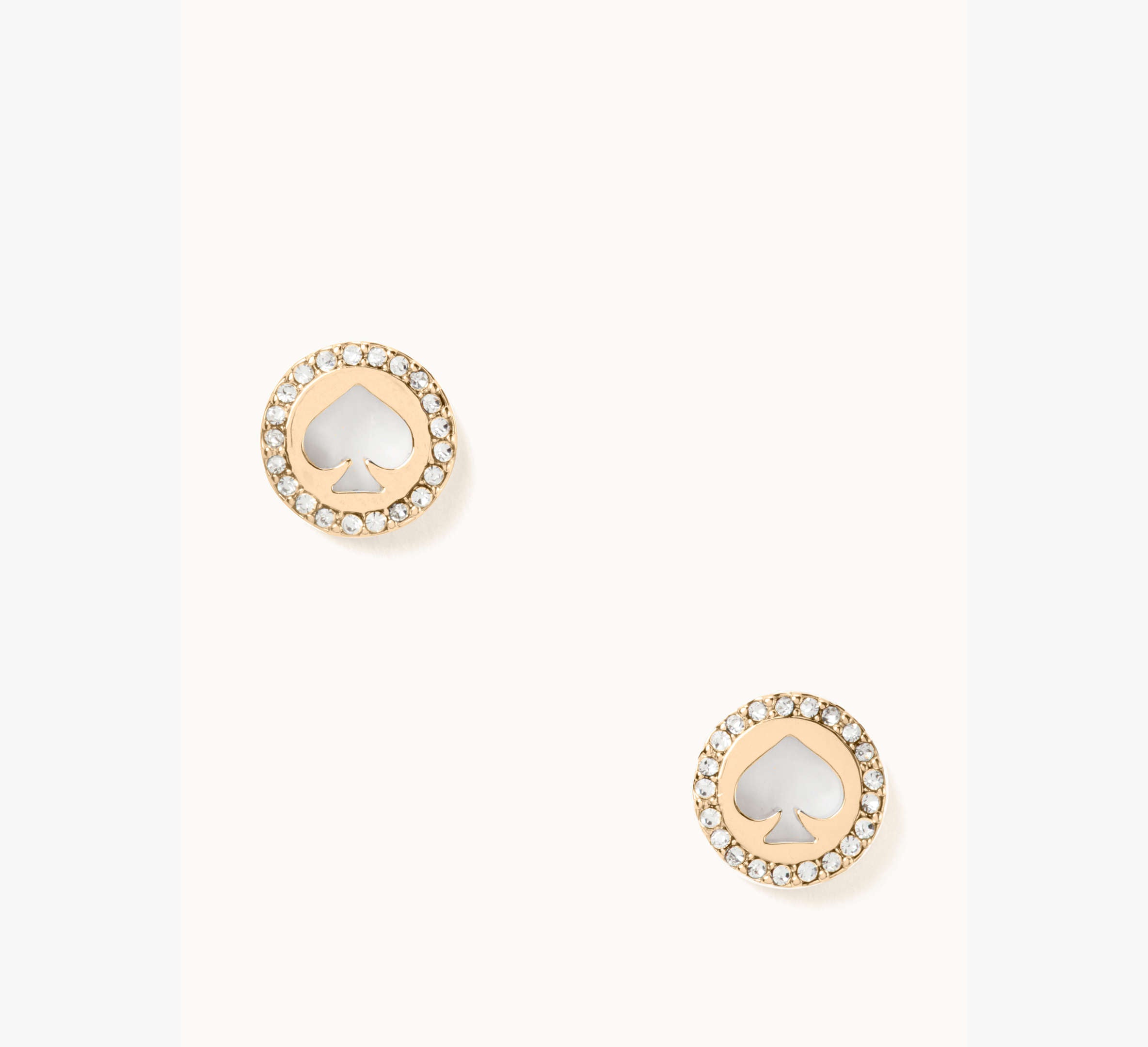 Spot The Spade Pave Halo Spade Studs