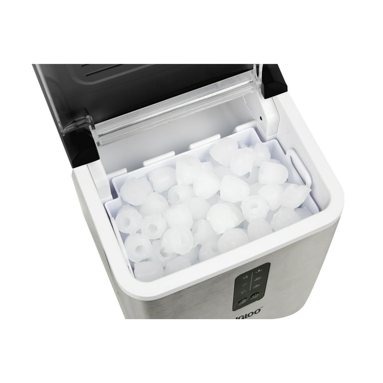 Igloo Maquina de hielo autolimpiante de acero inoxidable