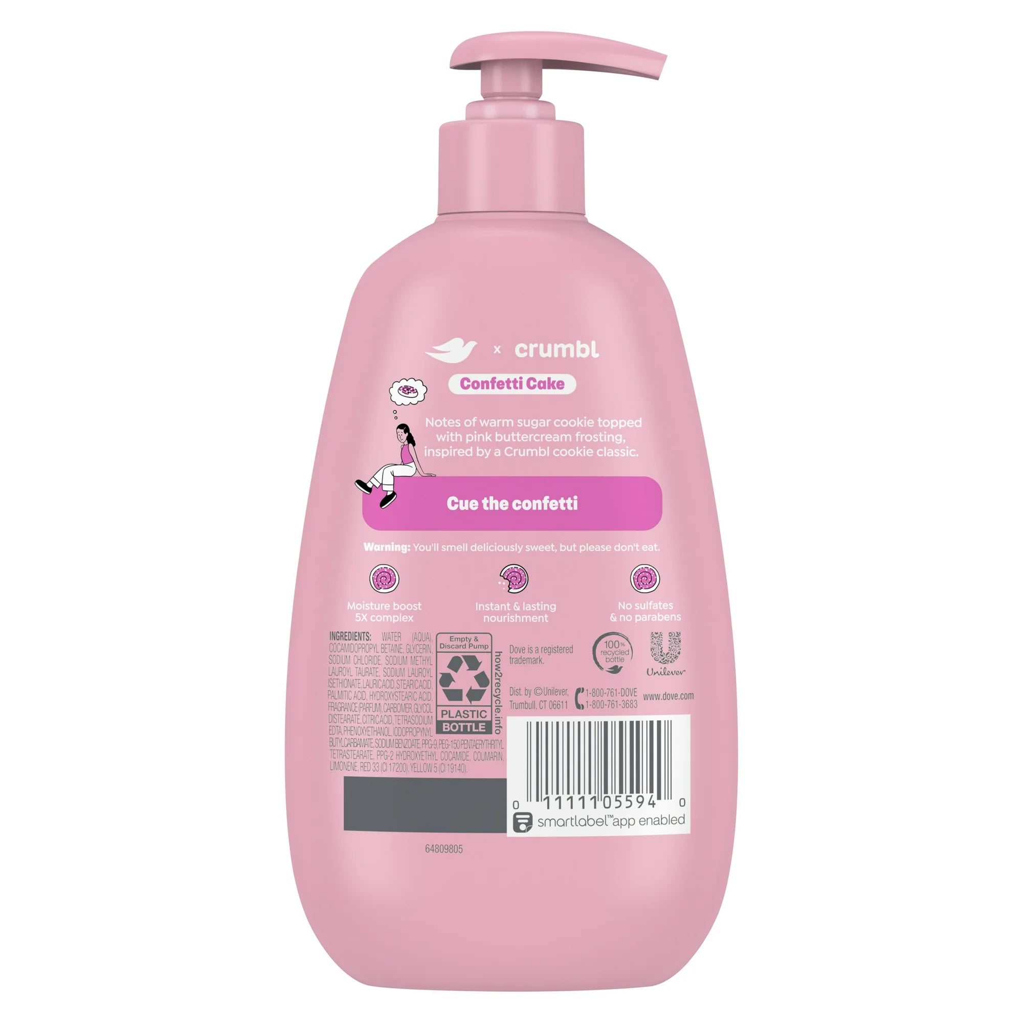 Crumbl Moisturizing Liquid Hand Wash Confetti Cake