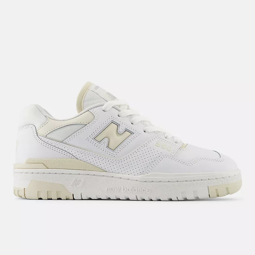 New Balance - 550 White with linen | Tenis para hombre y mujer