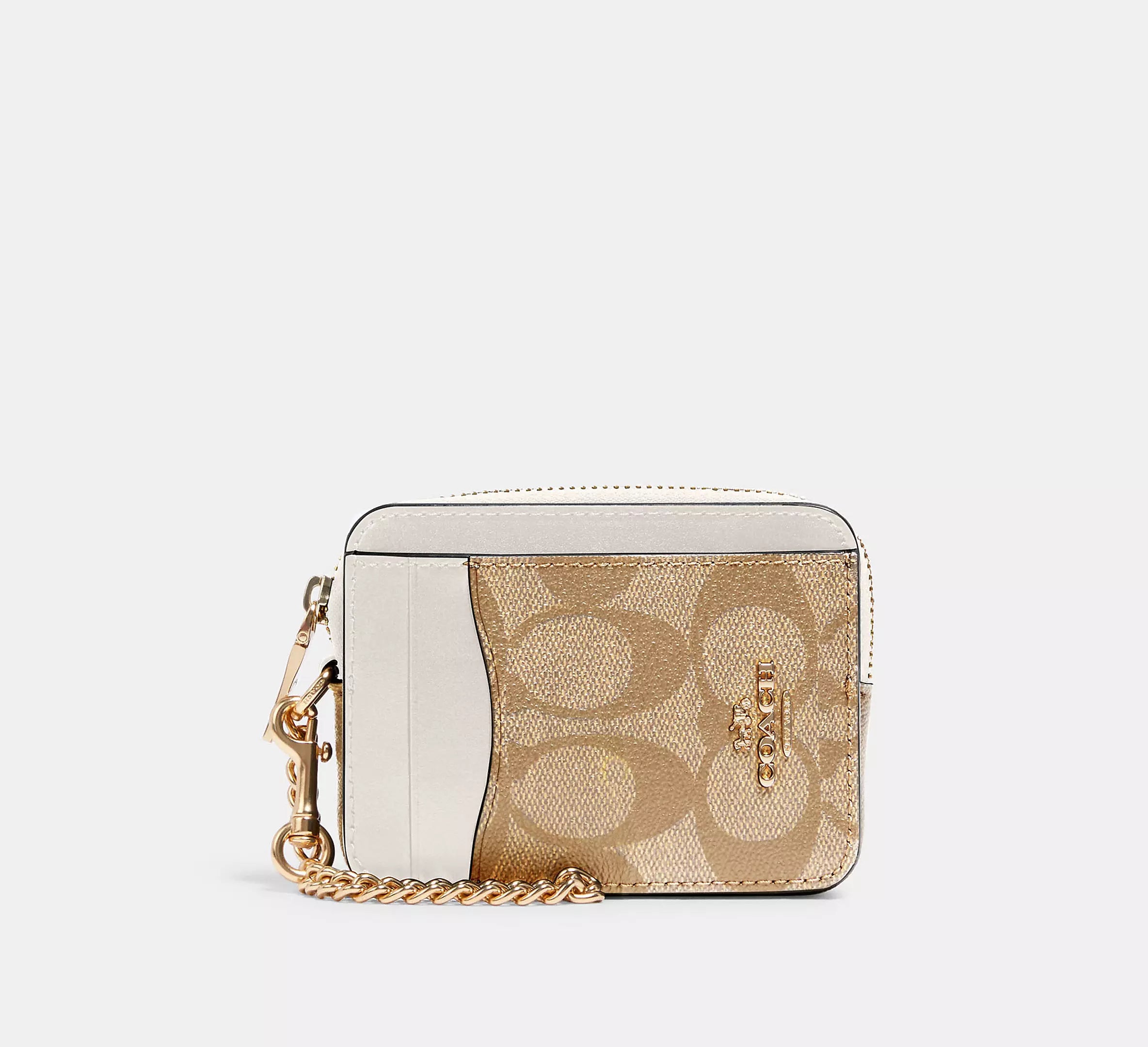 Zip Card Case In Signature Canvas
