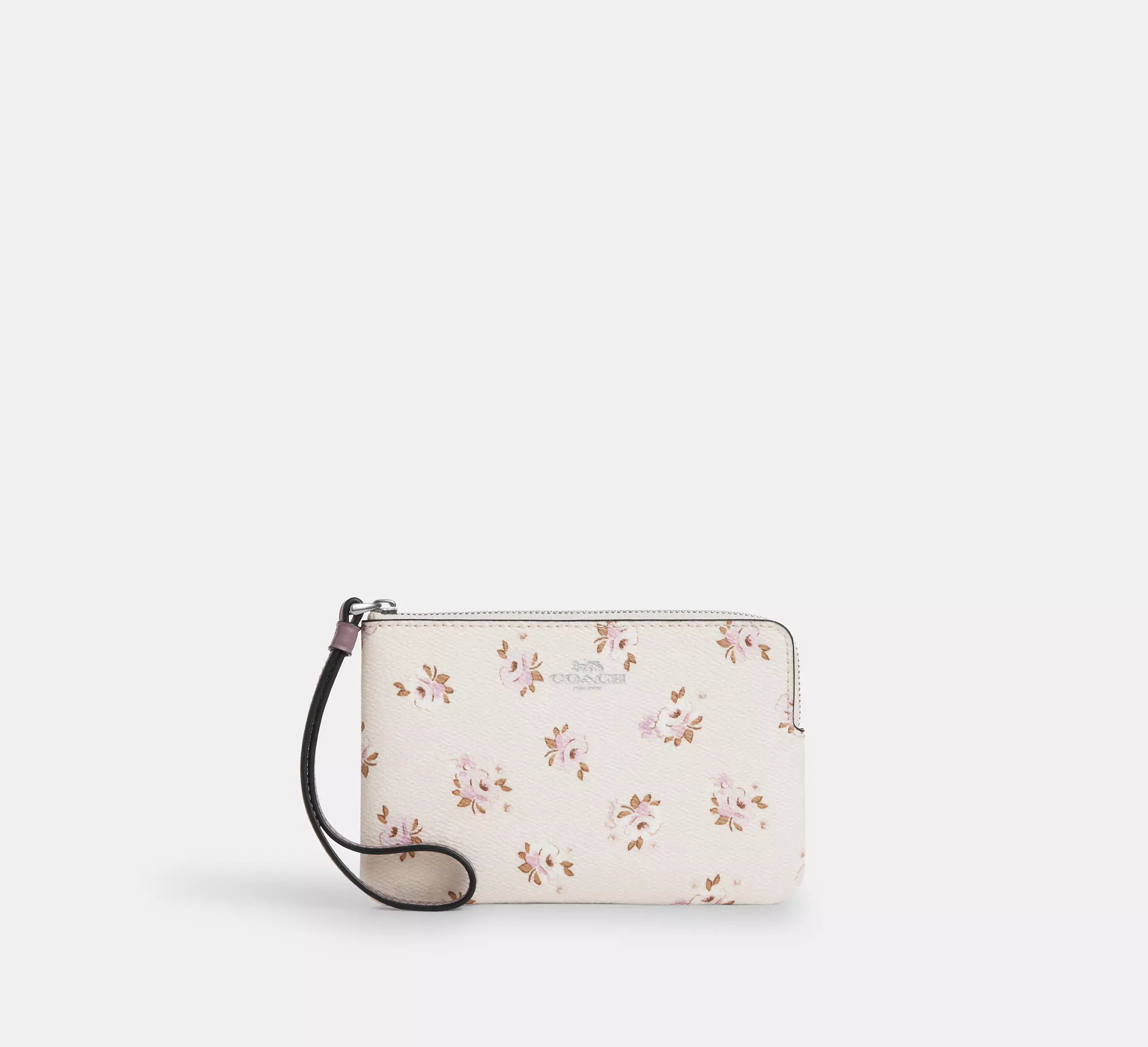 Corner Zip Wristlet In Signature Canvas