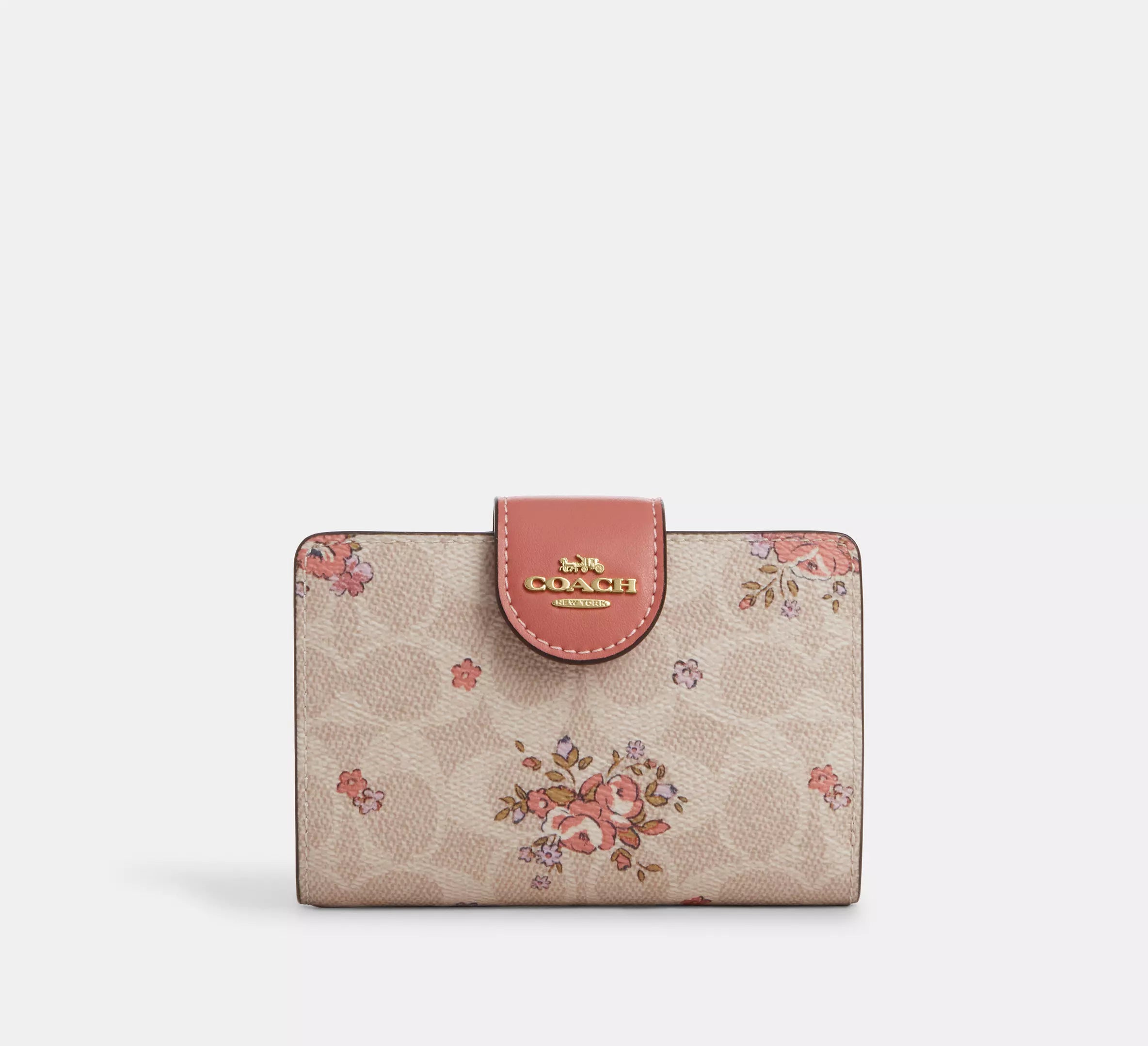 Medium Corner Zip Wallet In Signature Canvas