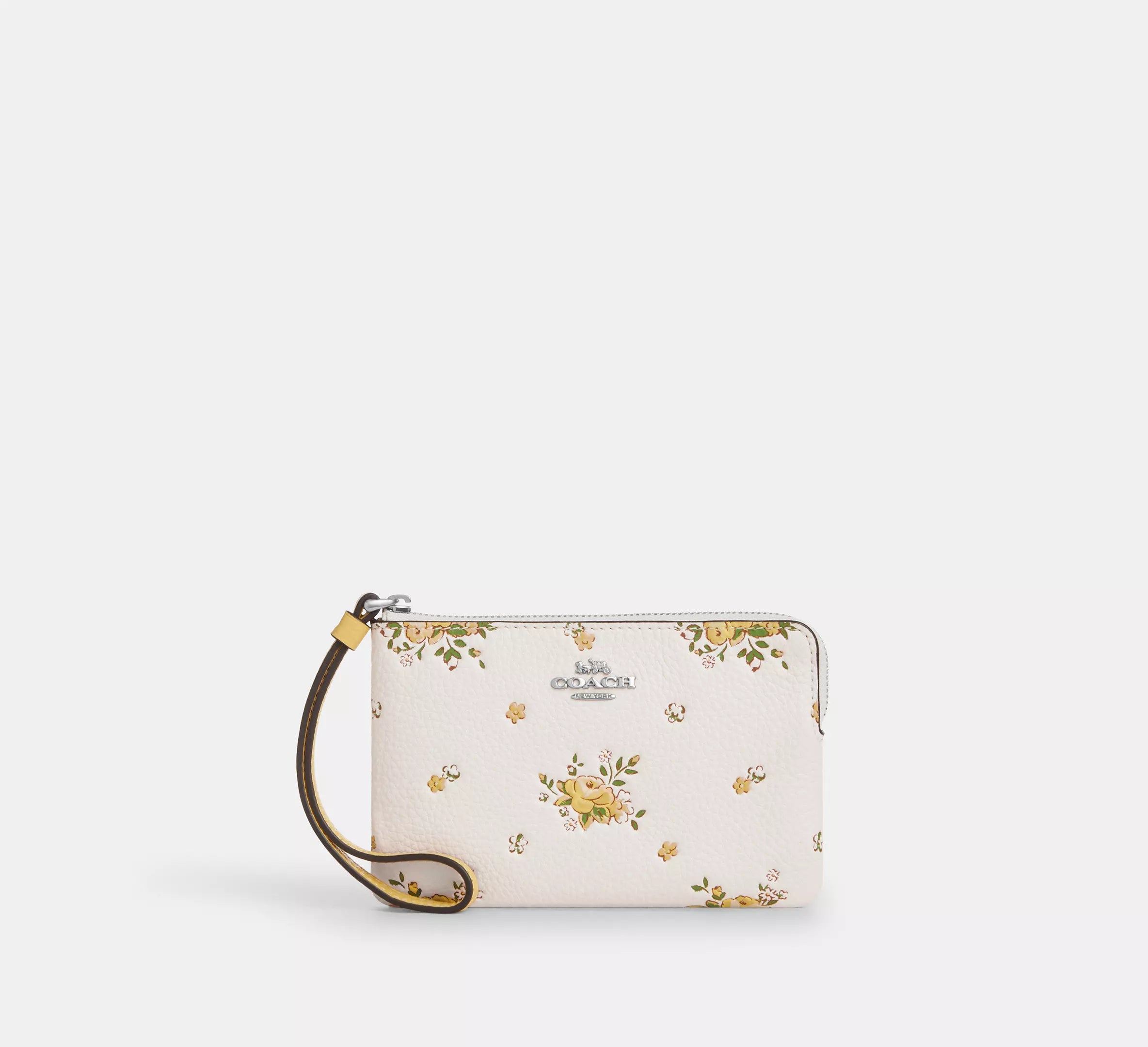 Corner Zip Wristlet In Signature Canvas