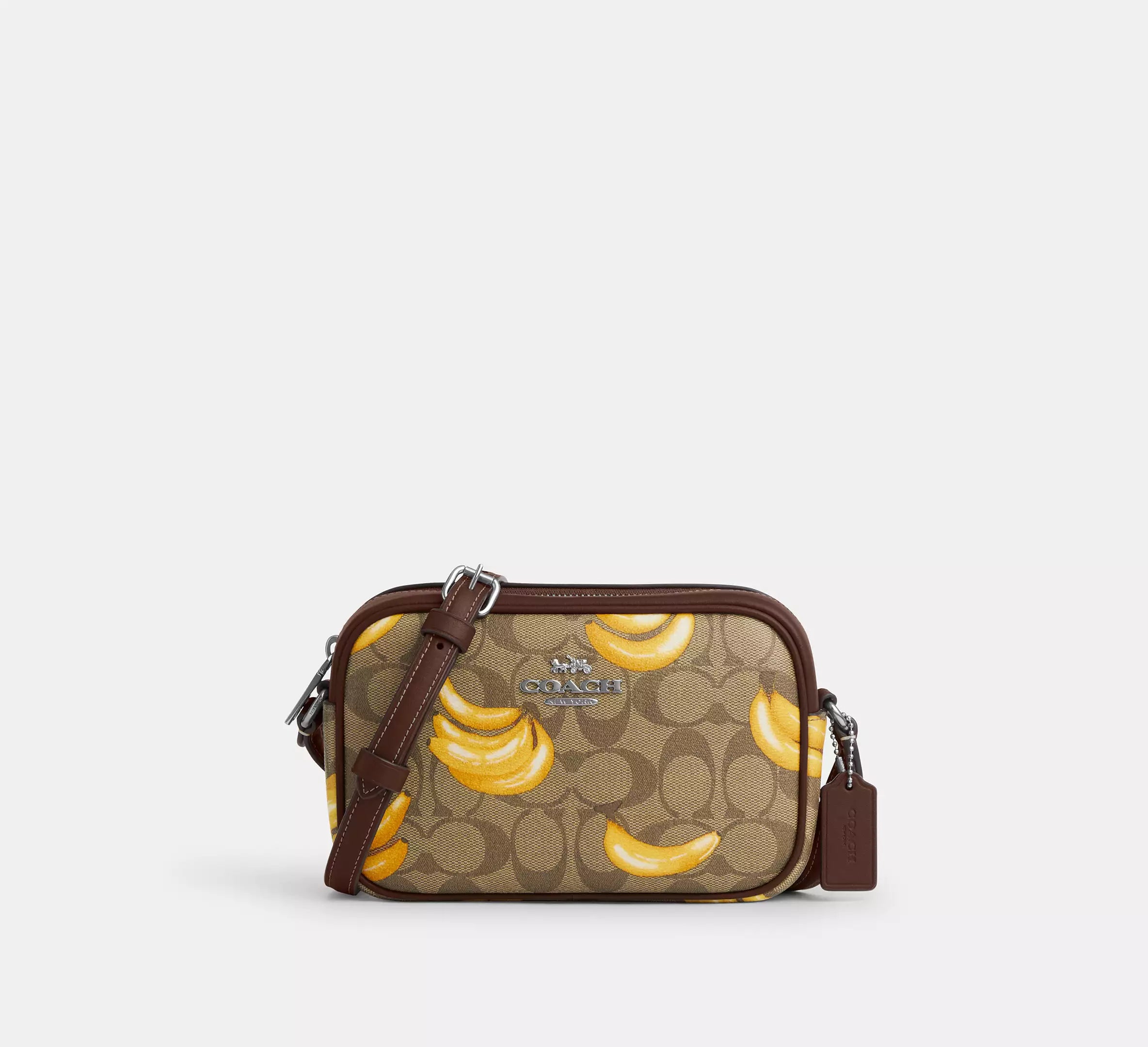Coach Outlet - Mini Jamie Camera Bag In Signature Canvas With Banana Print | Bolso Crossbody