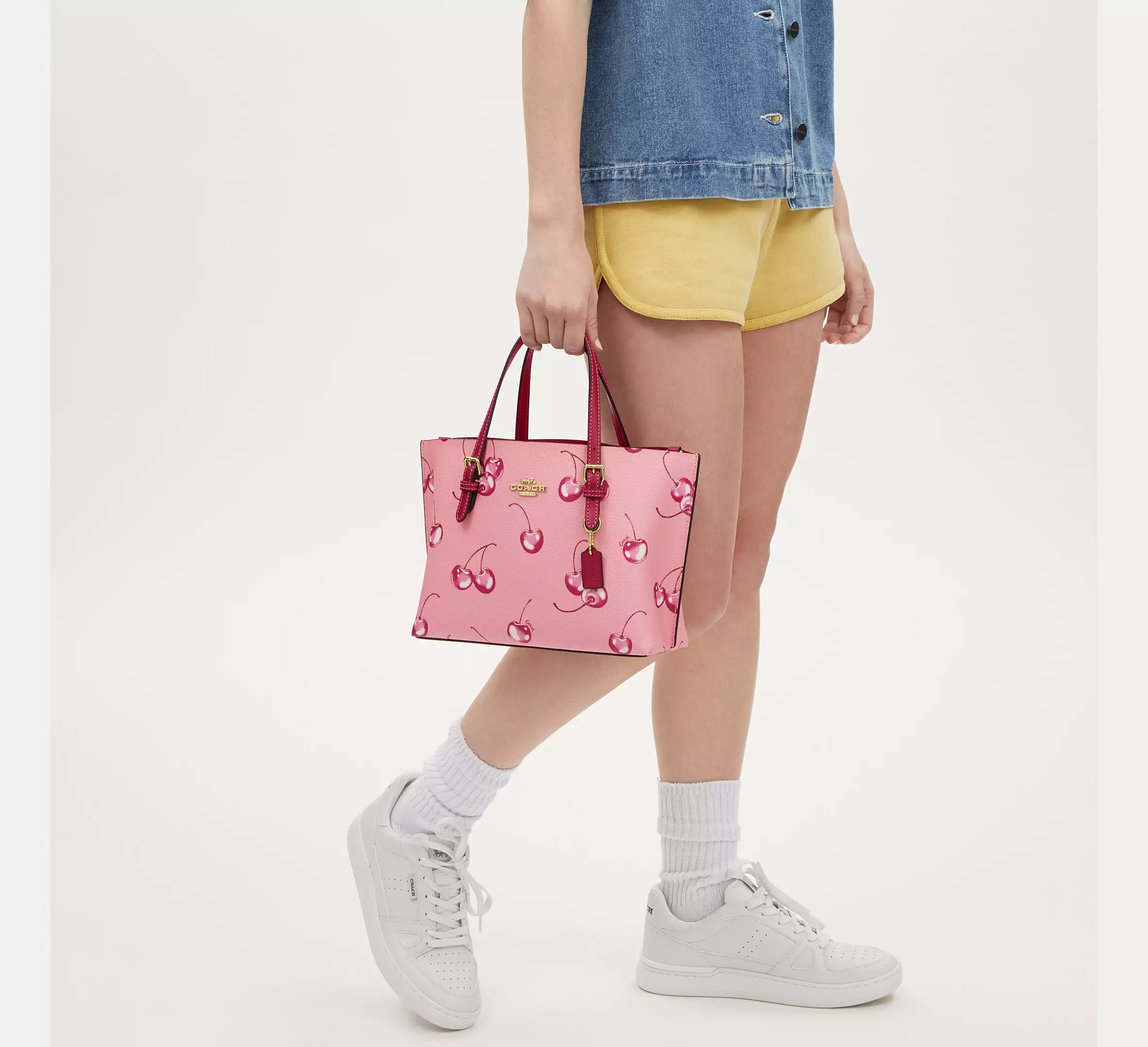 Mollie Tote Bag 25 With Cherry Print