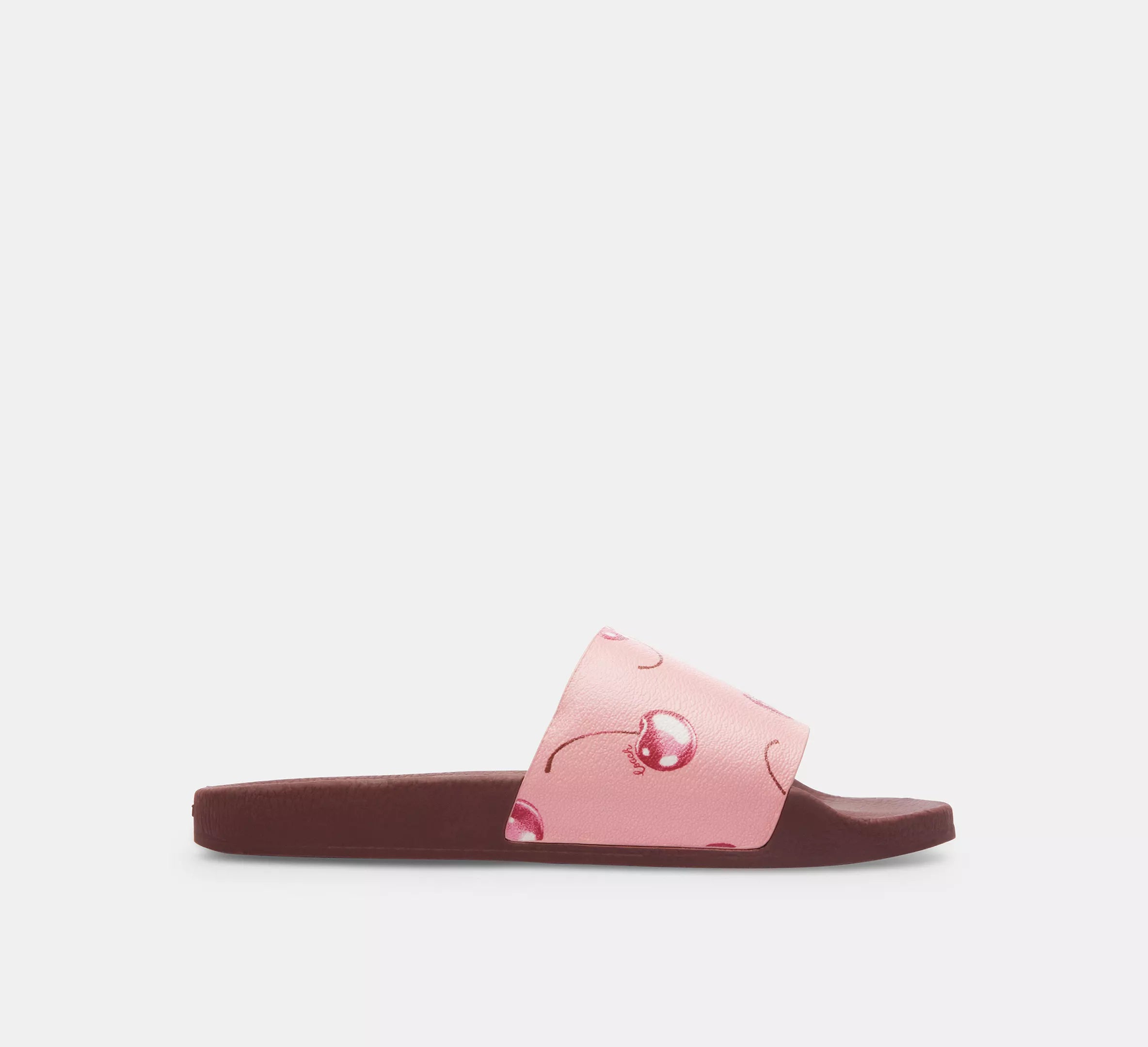 Uli Sport Slide In Signature Canvas With Cherry Print