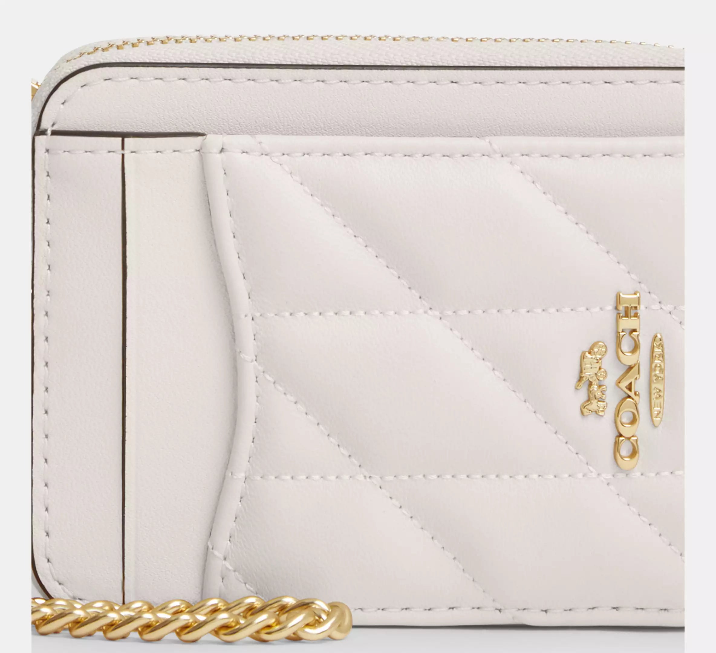 Zip Card Case With Quilting