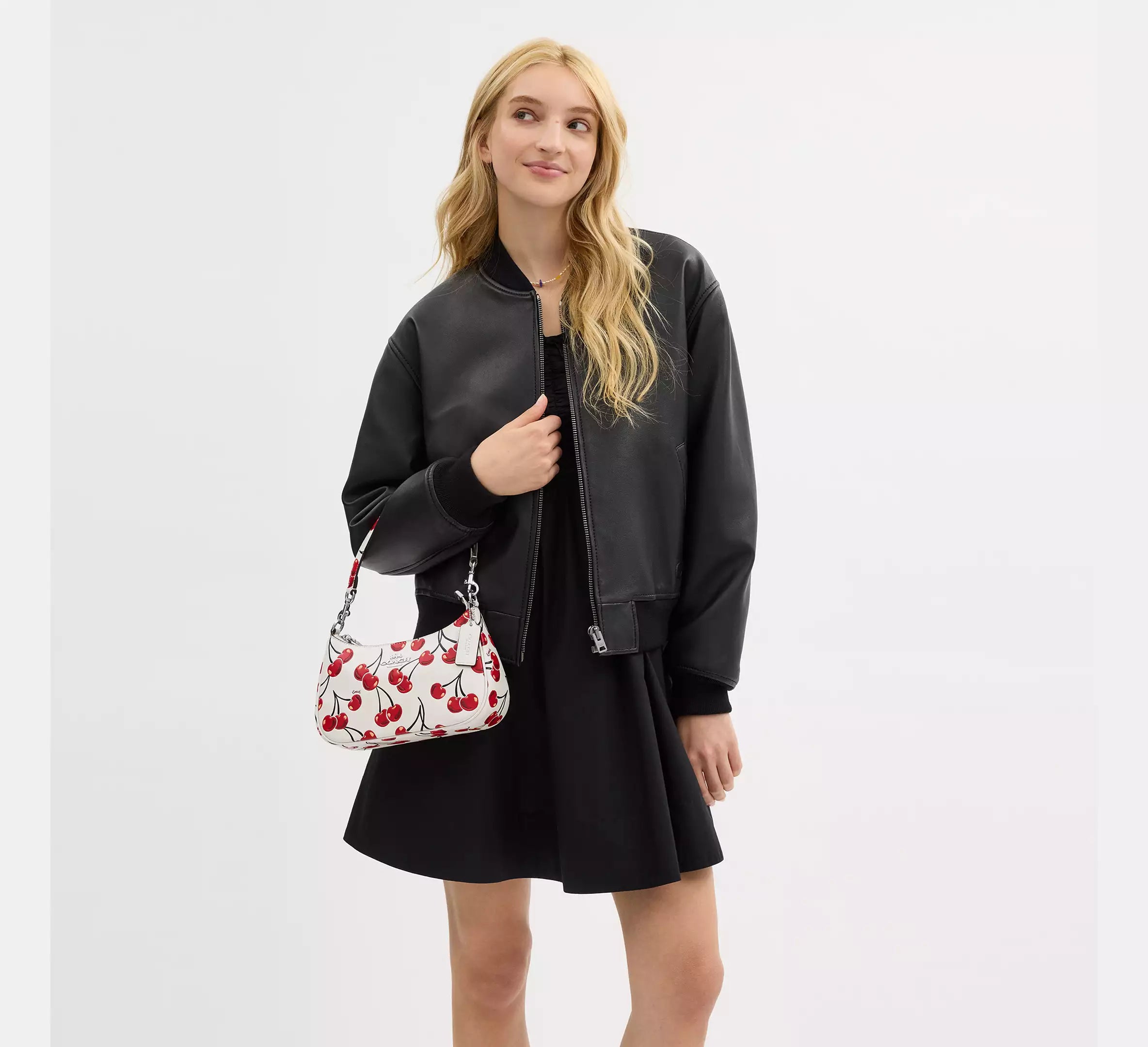 Teri Shoulder Bag With Cherry Print