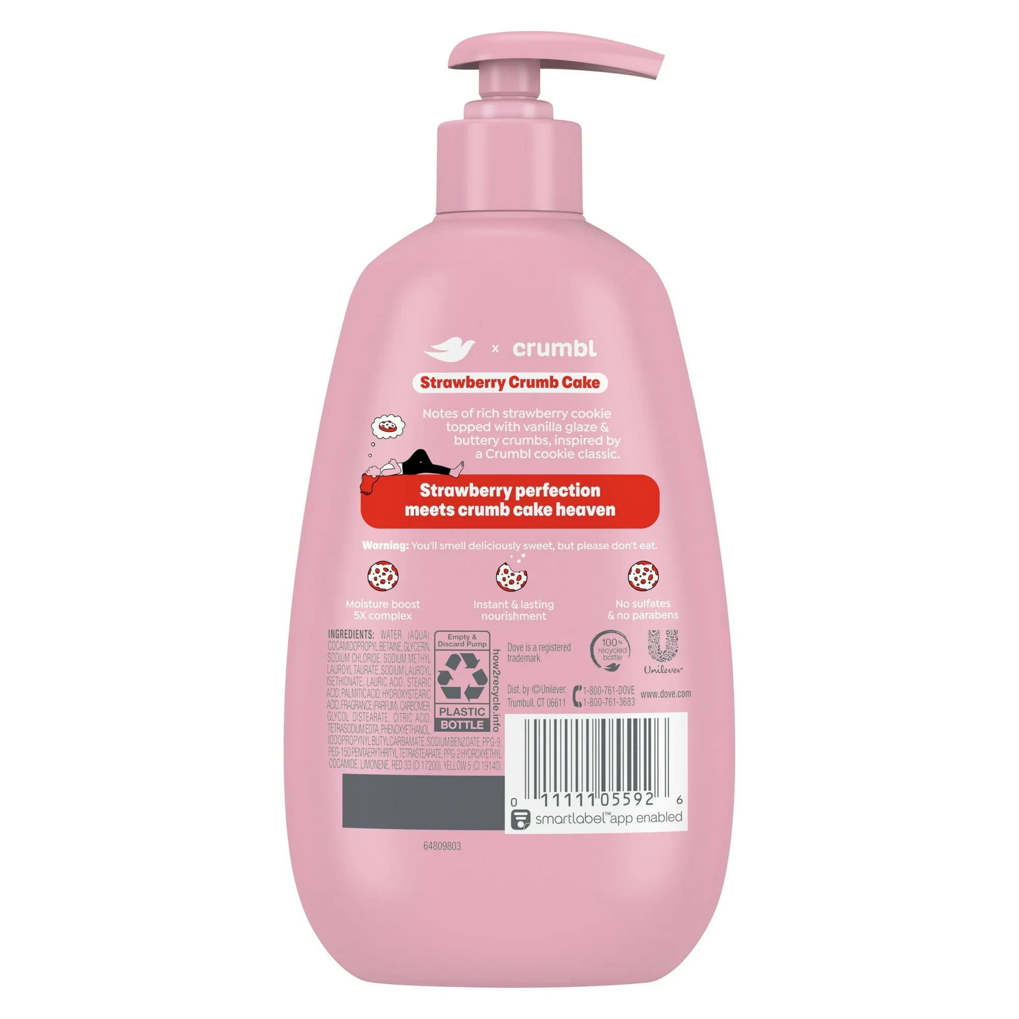 Crumbl Moisturizing Liquid Hand Wash Strawberry Cookie