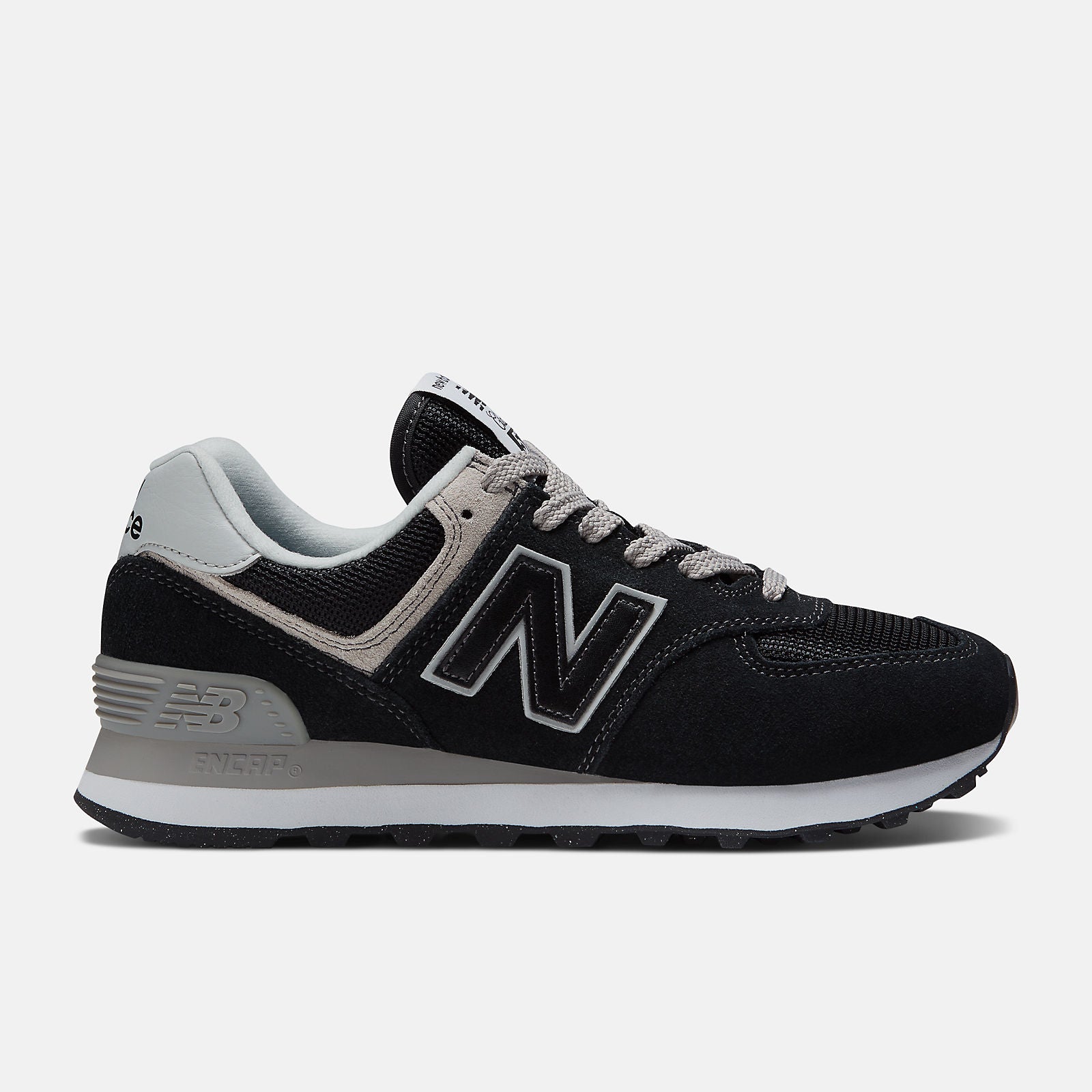 Men's 574 Core Black with white