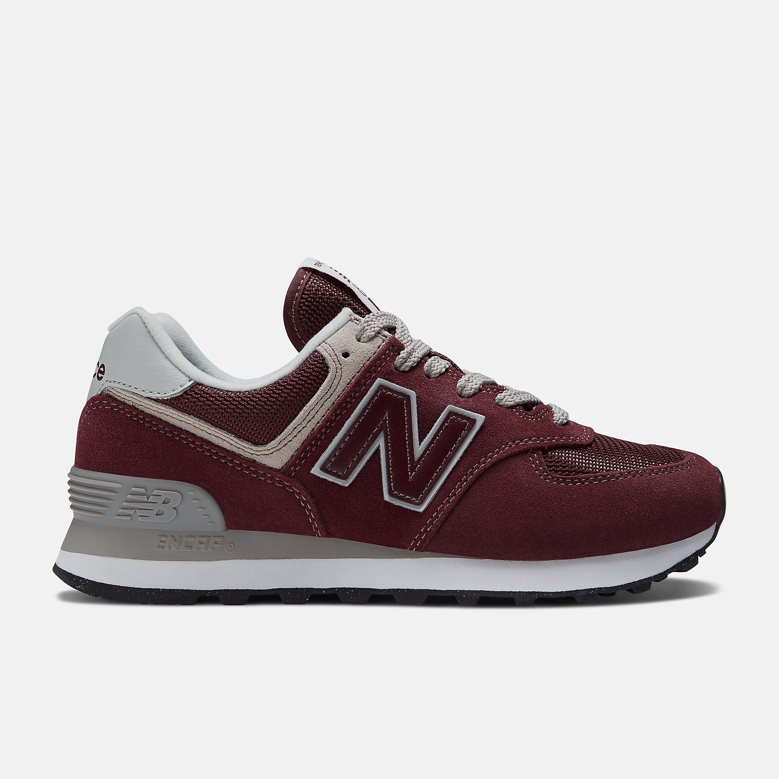 New Balance 574 Burgundy with white | Tenis para mujer dama