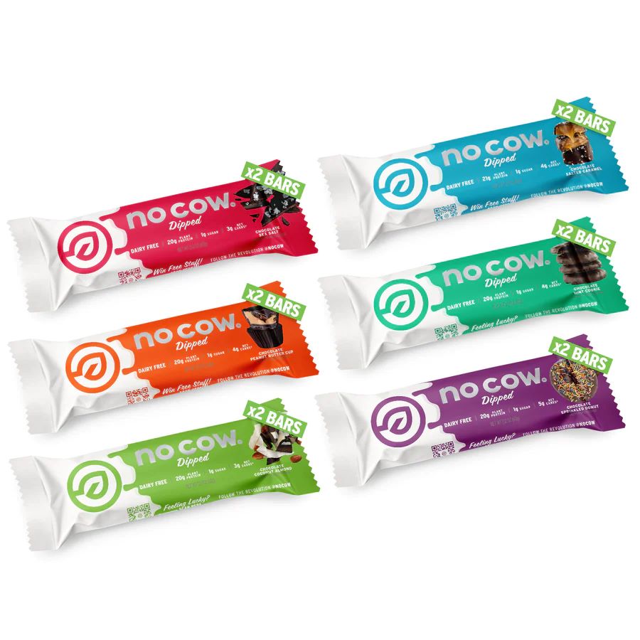 No Cow - Dipped Protein Bars Sampler Pack | Barras de Proteína