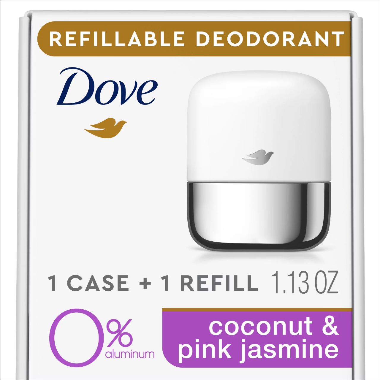 Dove Refillable Deodorant Starter Kit Coconut & Pink Jasmine