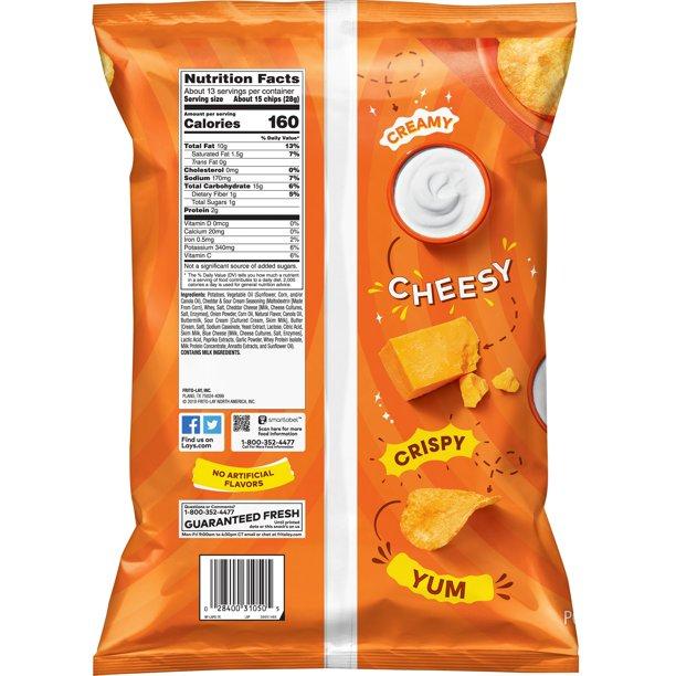 Lay's Cheddar & Sour Cream Chips Party Size