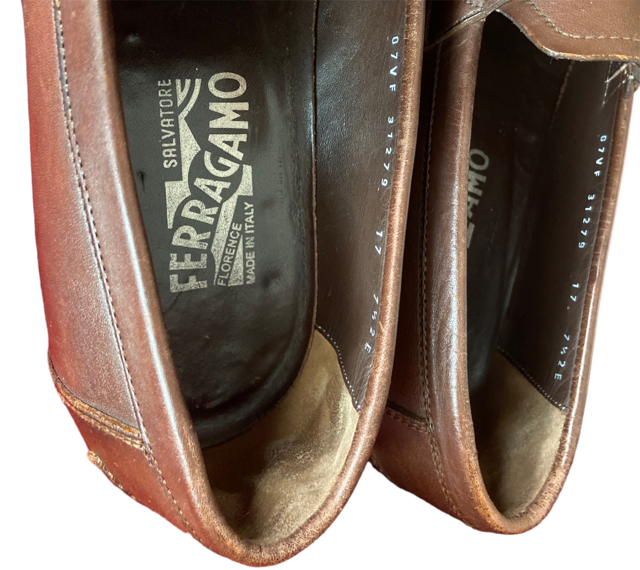Mocasines Ferragamo de piel lisa con doble gancino