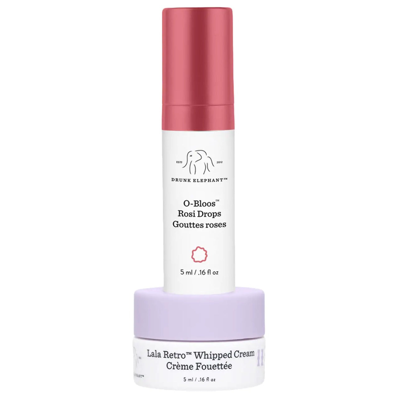 O-Bloos™ Rosi Drops + Lala Retro™ Whipped Cream trial-size se