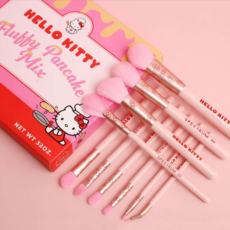 Hello Kitty 10 Piece Fluffy Pancake Brush Set