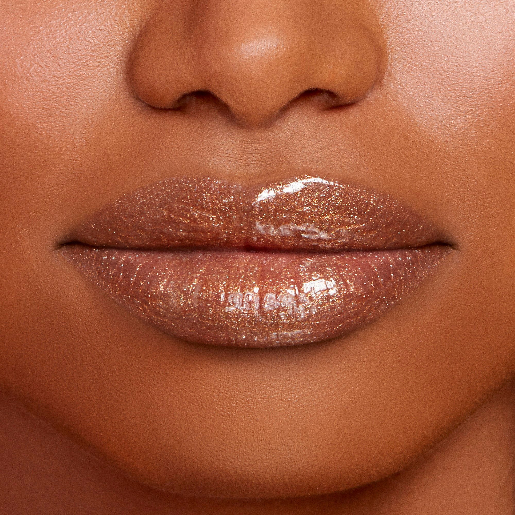 Rich & Dazzling High-Shine Sparkling Lip Gloss "Sunset Crush"