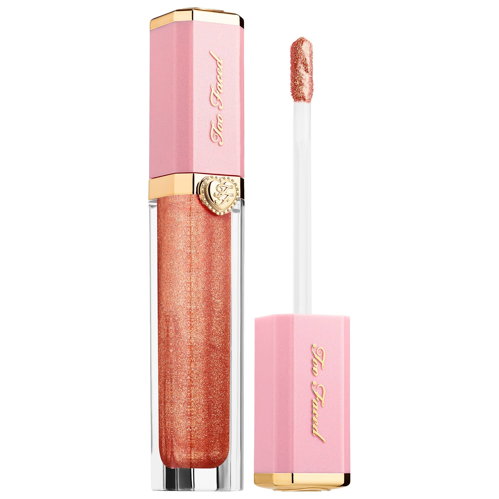 Rich & Dazzling High-Shine Sparkling Lip Gloss "Sunset Crush"