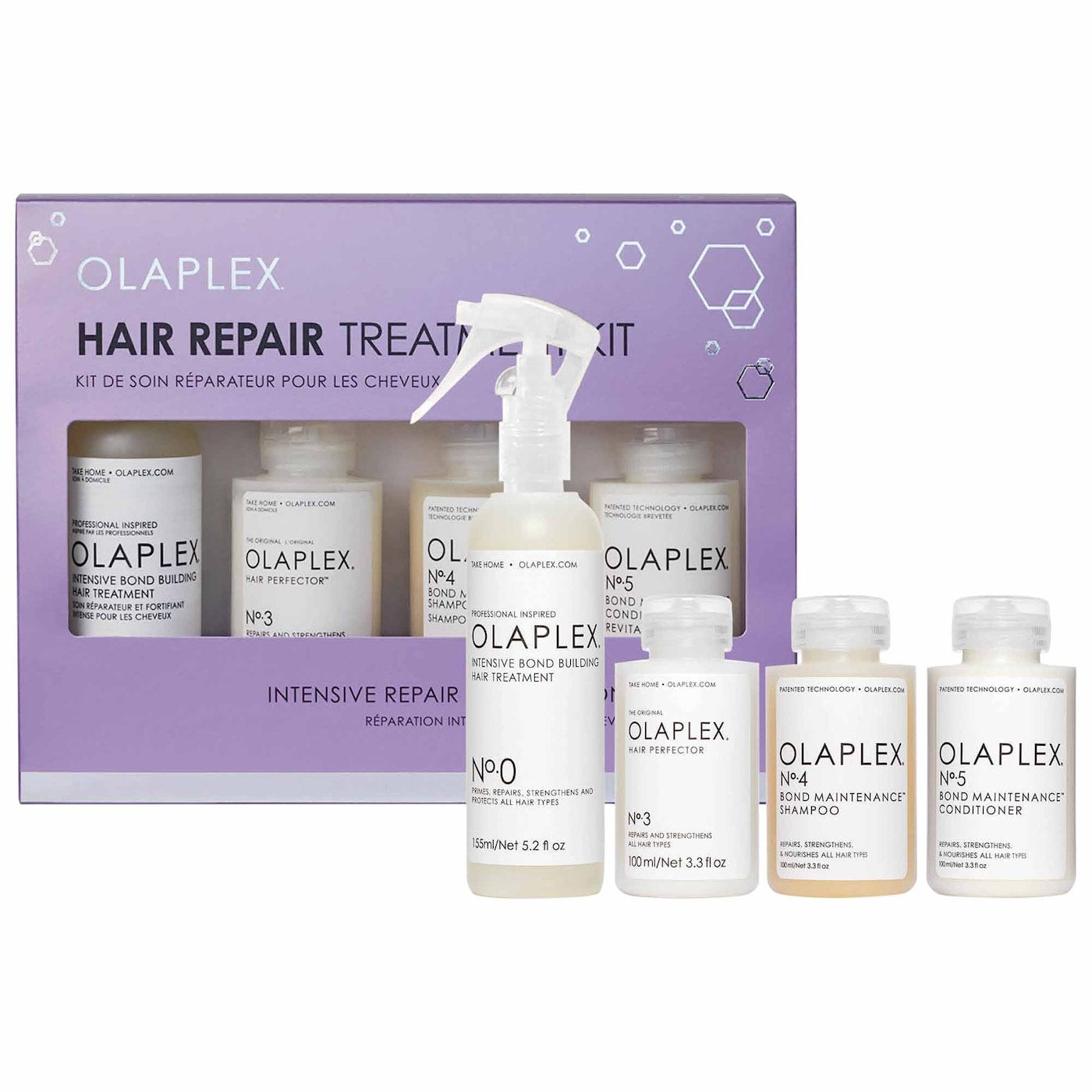 Hair Repair Treatment Set, No. 3, No. 0, No. 4 & No.5